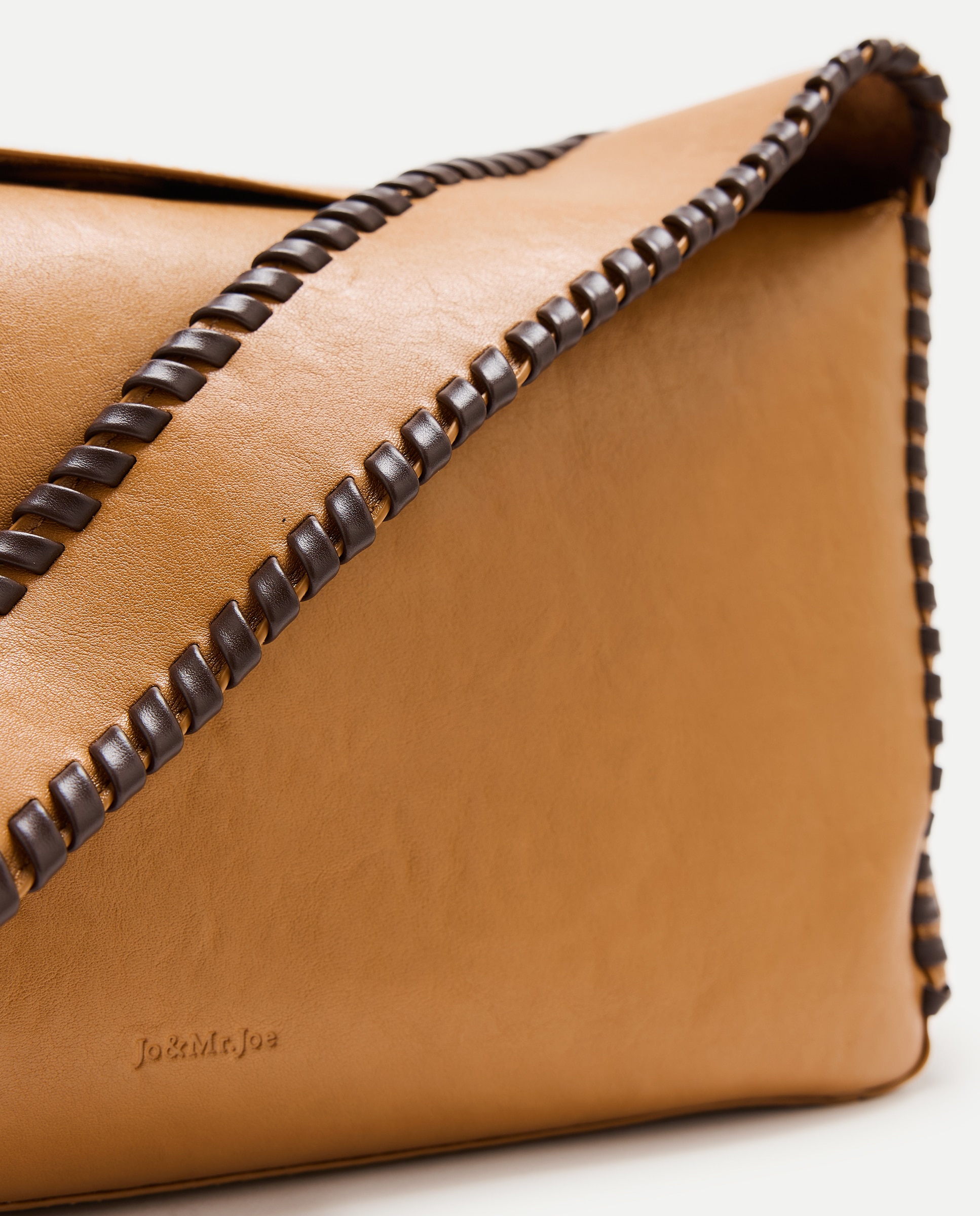 Imagen 5 de Bolso hobo con pespuntes - Jo & Mr. Joe - Mostaza Mostaza