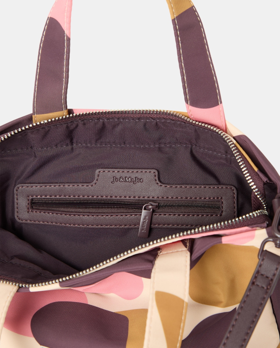 Mala de Mão Estampada Rosa-3