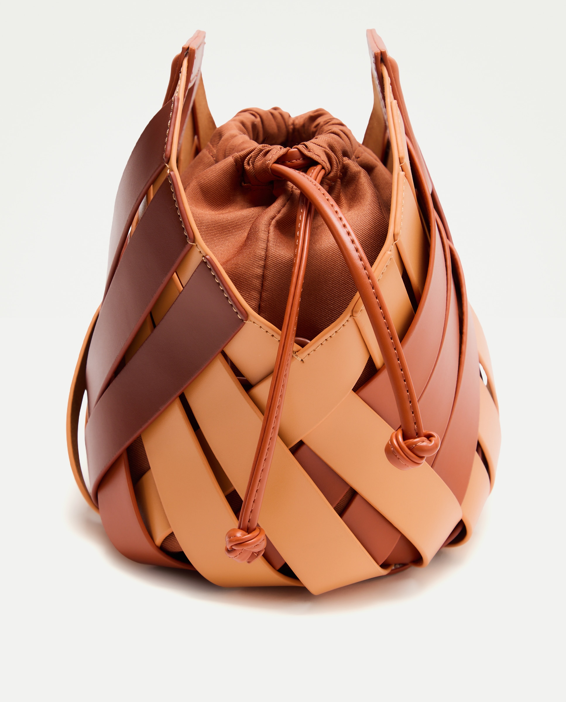 Mala de Mão Entrançado 660 Laranja-3