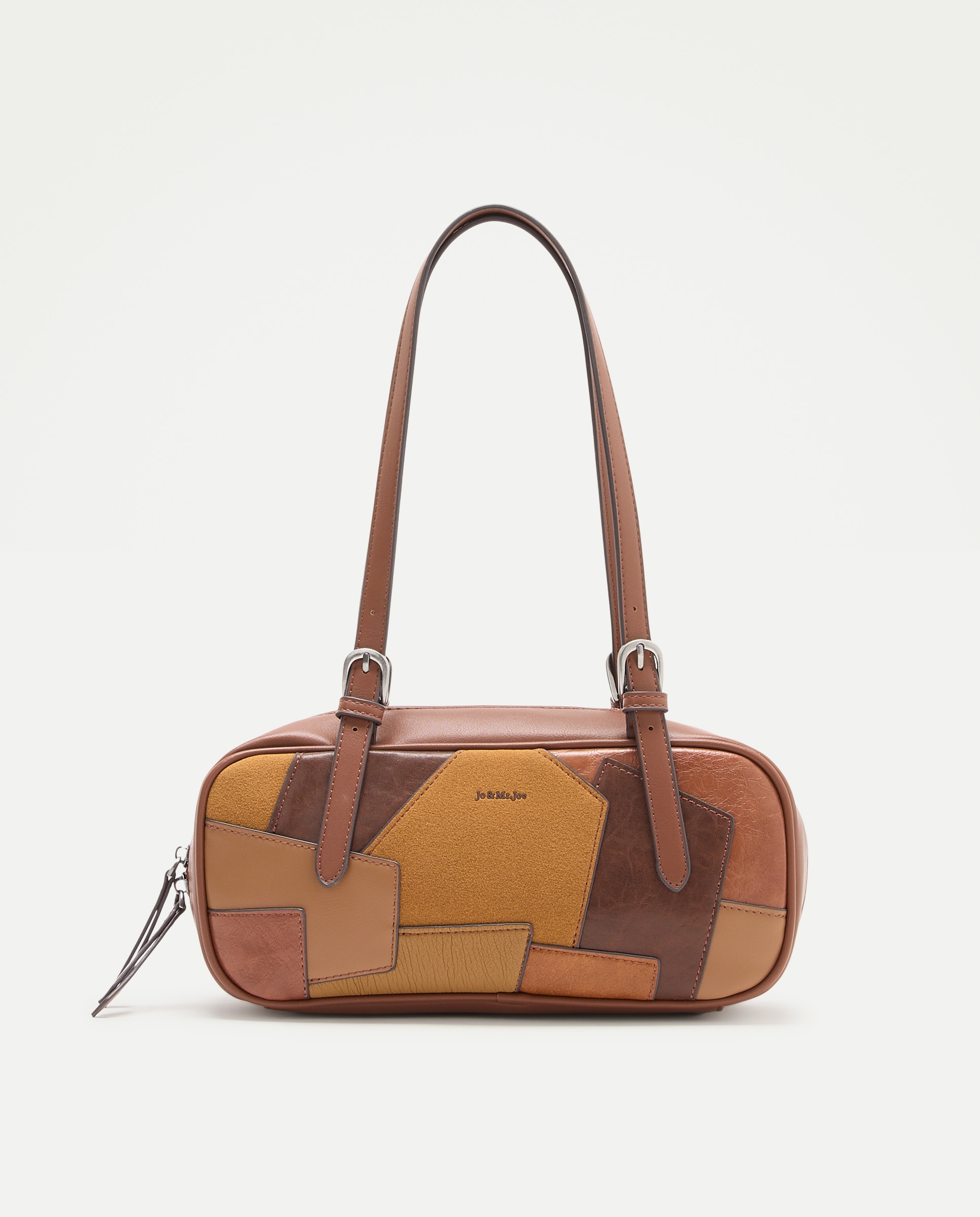 Imagen 0 de Bolso tophandle patchwork Marrón