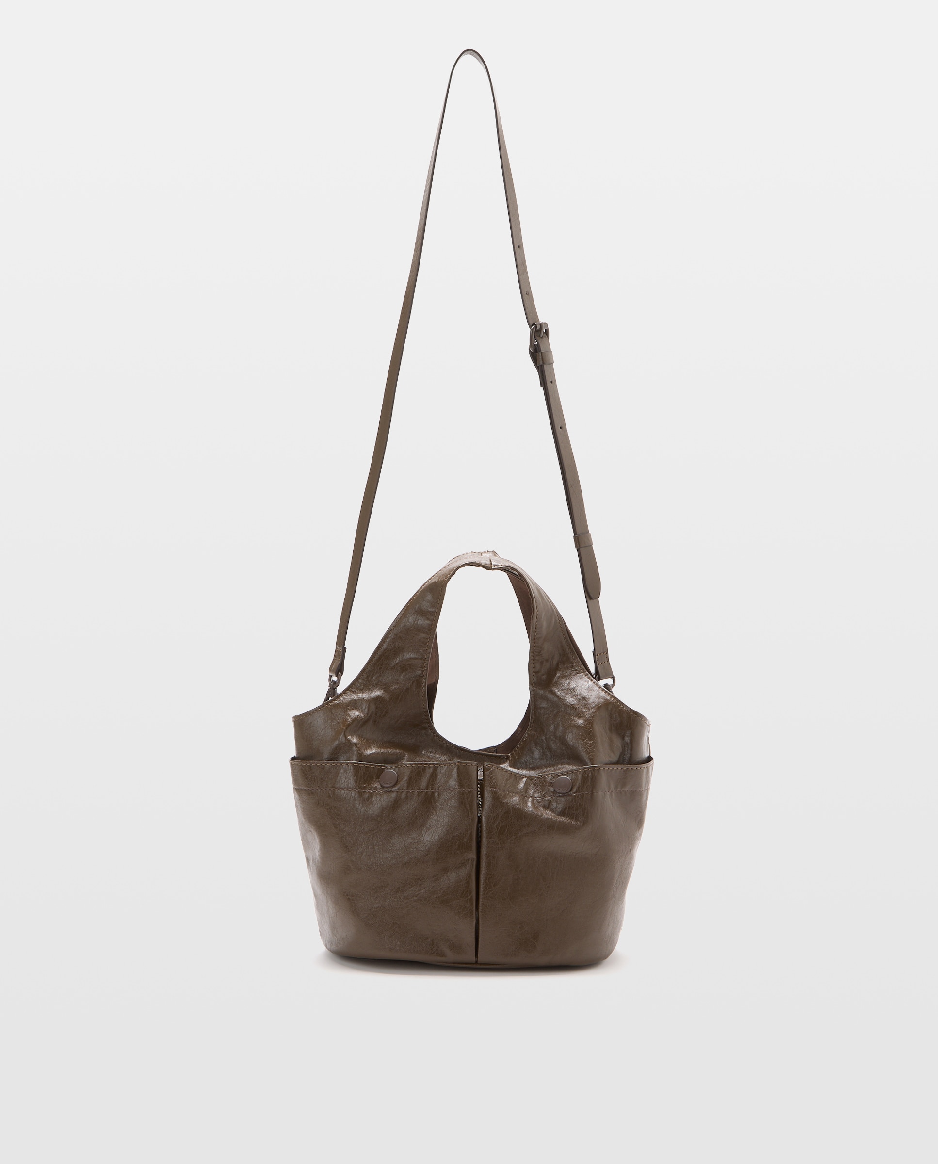 Mala Tophandle com Bolsos Castanho-1