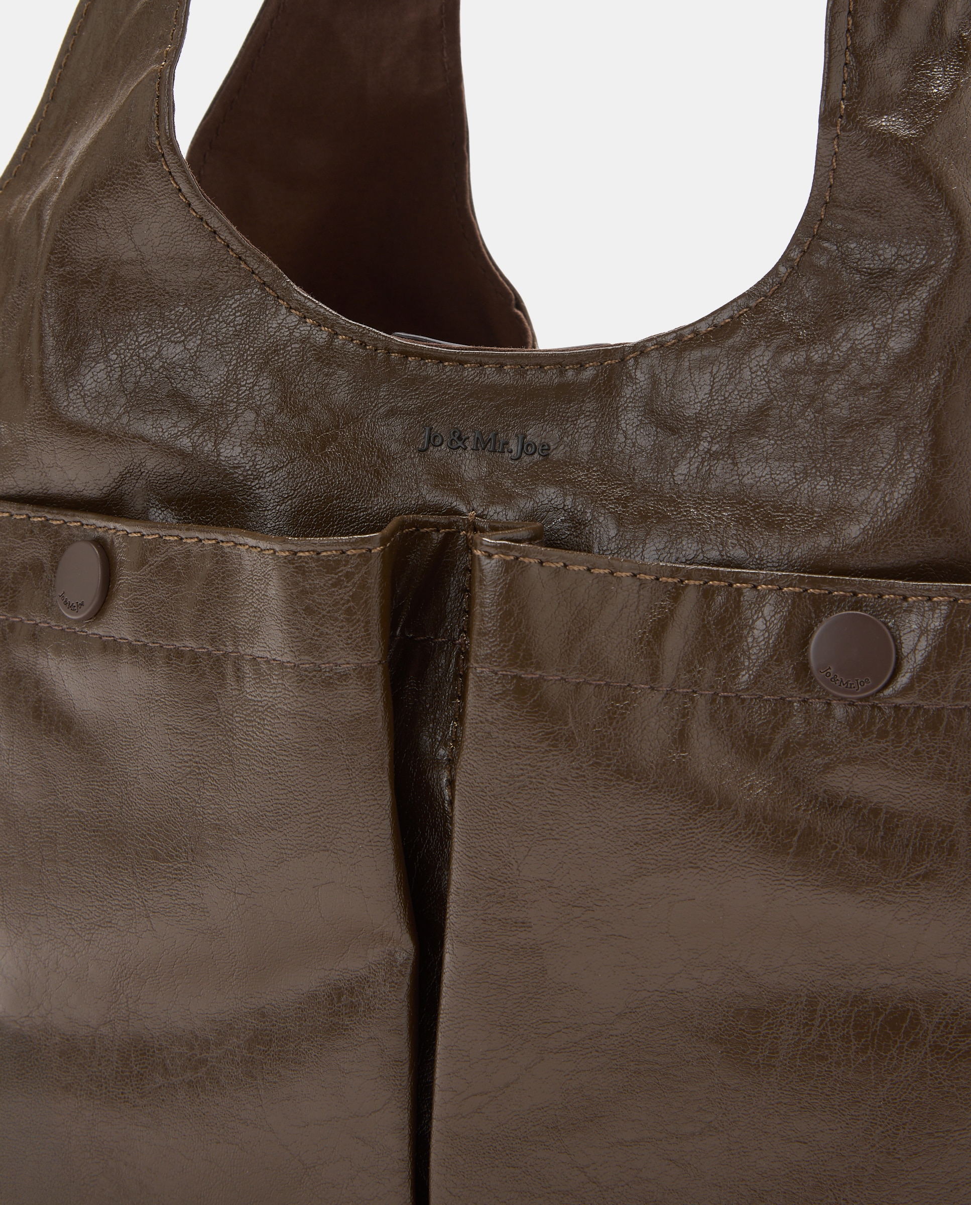 Mala Tophandle com Bolsos Castanho-3