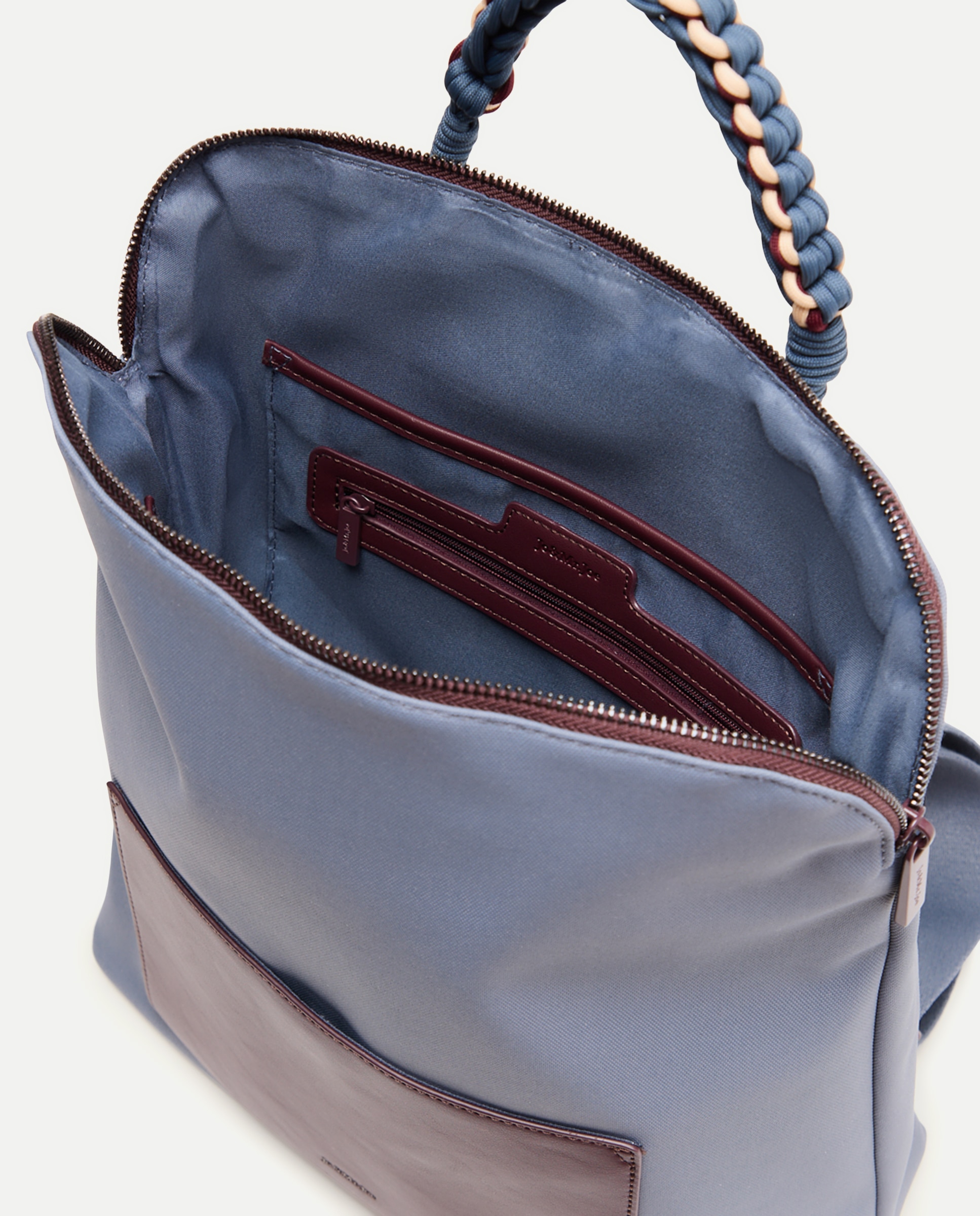 Mochila de Nylon com Alça Entrançada 400 Azul-5
