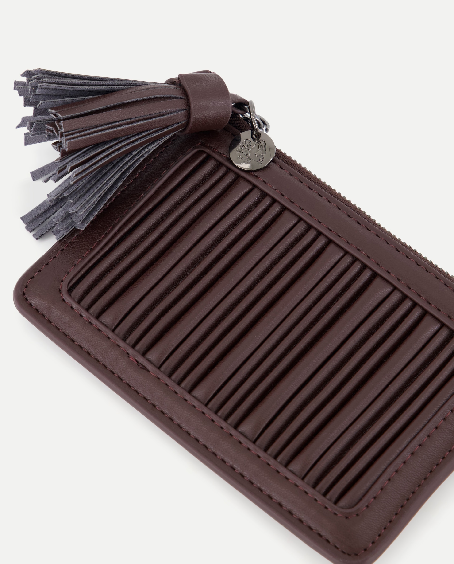 Tarjetero plisado - Jo & Mr. Joe - Chocolate Chocolate-3