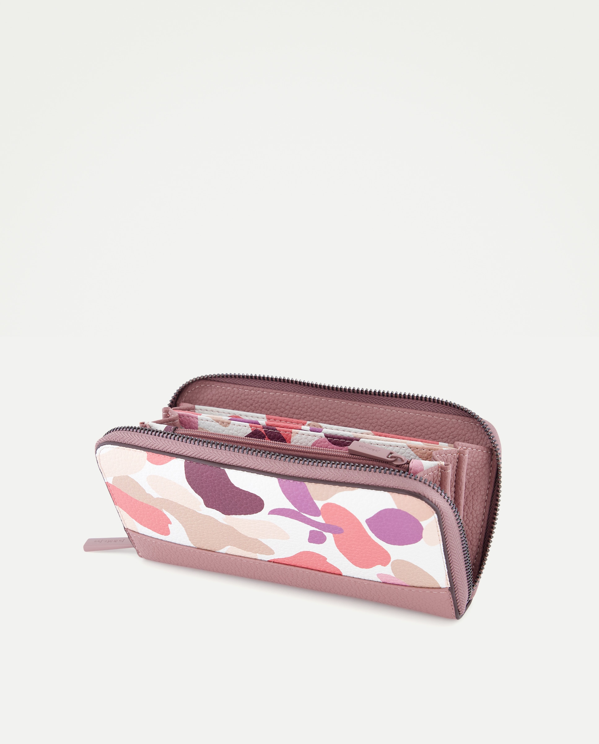 Carteira com Estampado Rosa-3