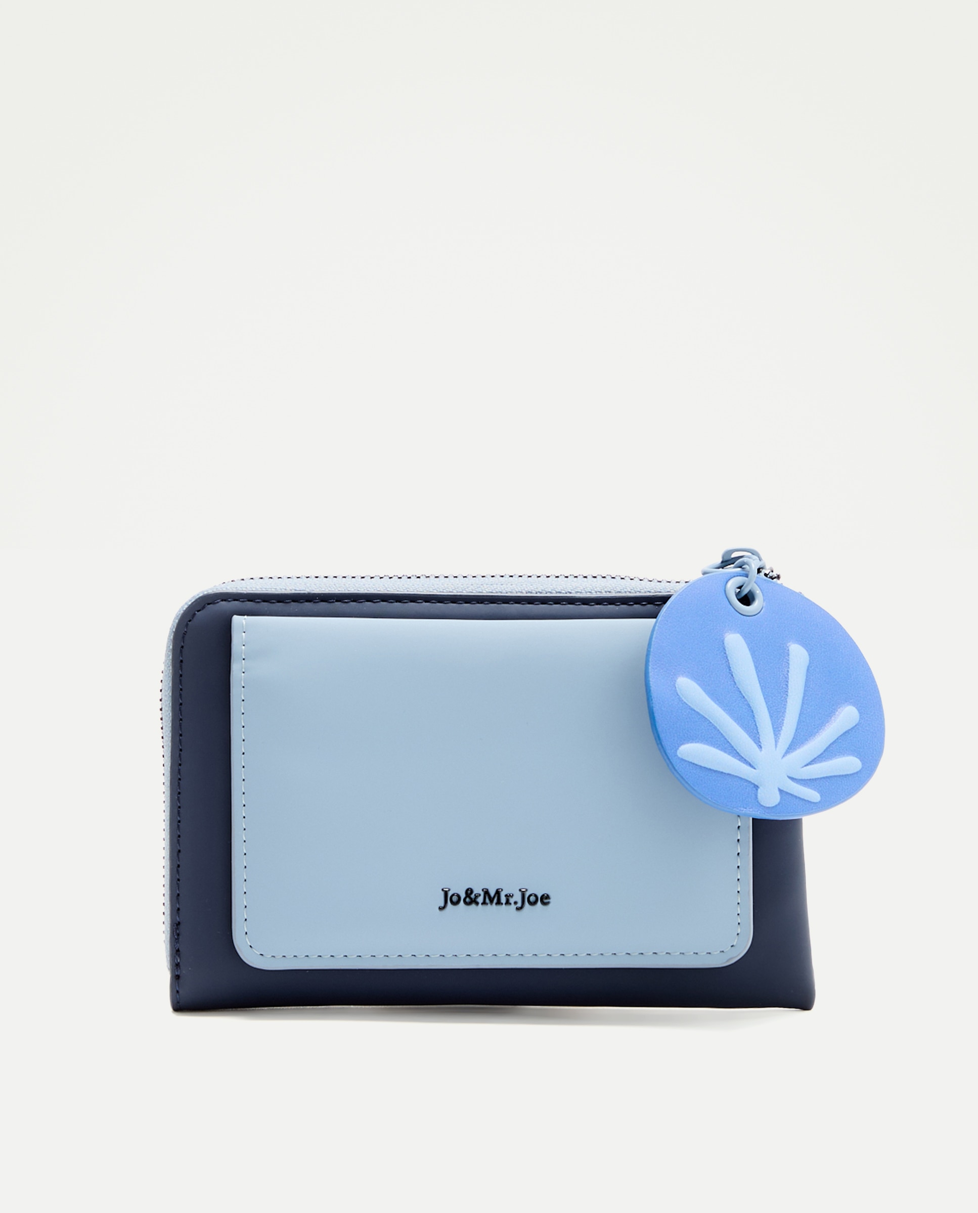 Porta-Moedas com Conta Floral 400 Azul-1