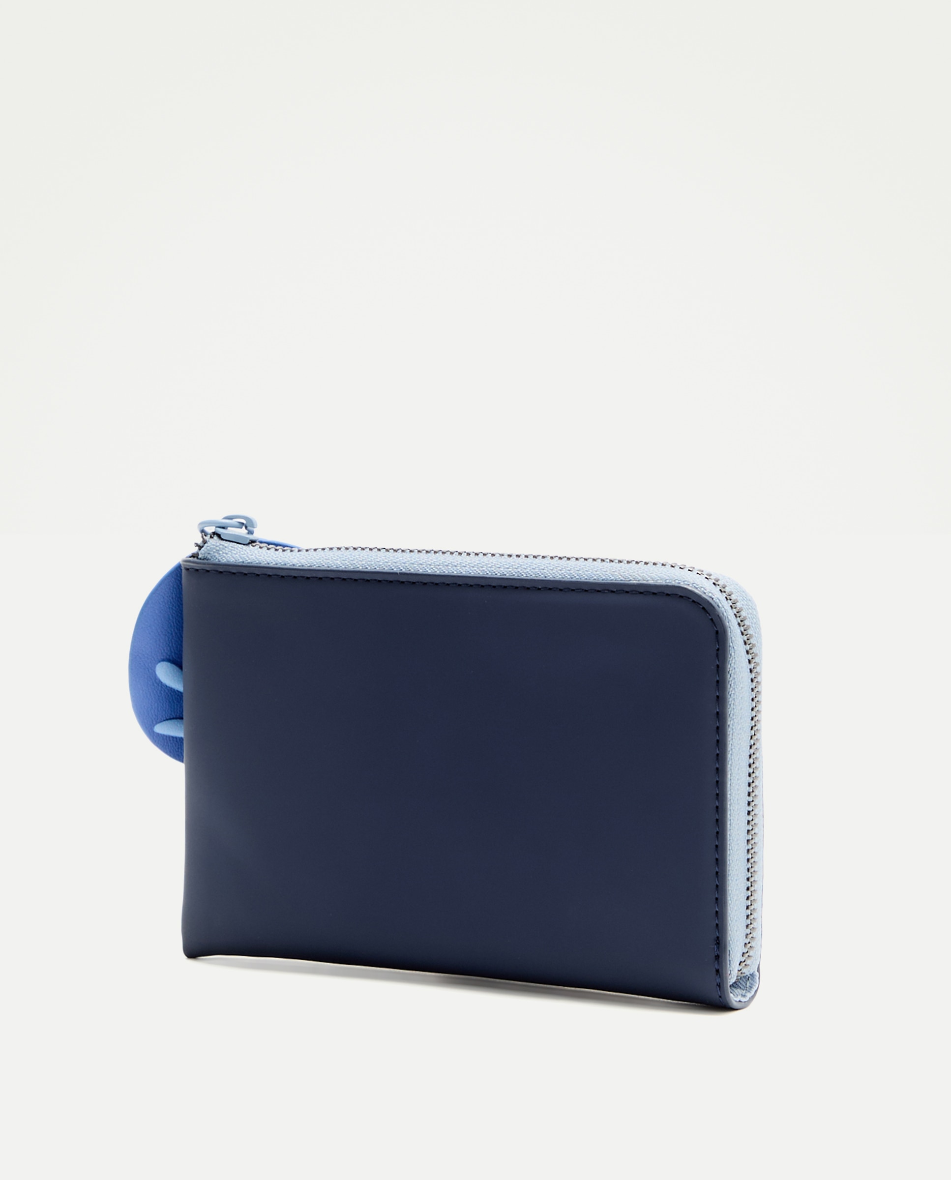 Porta-Moedas com Conta Floral 400 Azul-2