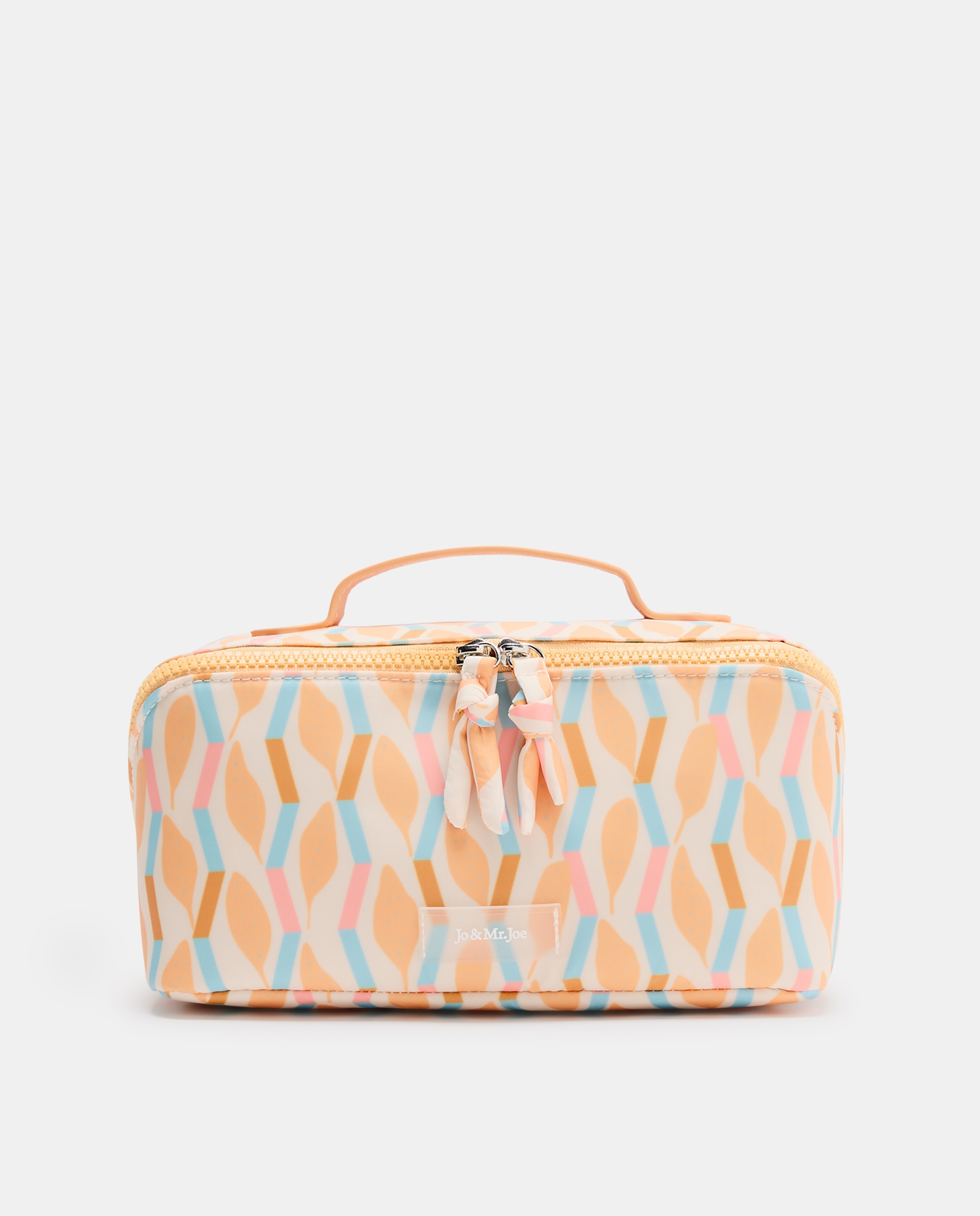 Nécessaire Estampado com Abertura Diagonal 660 Laranja-1