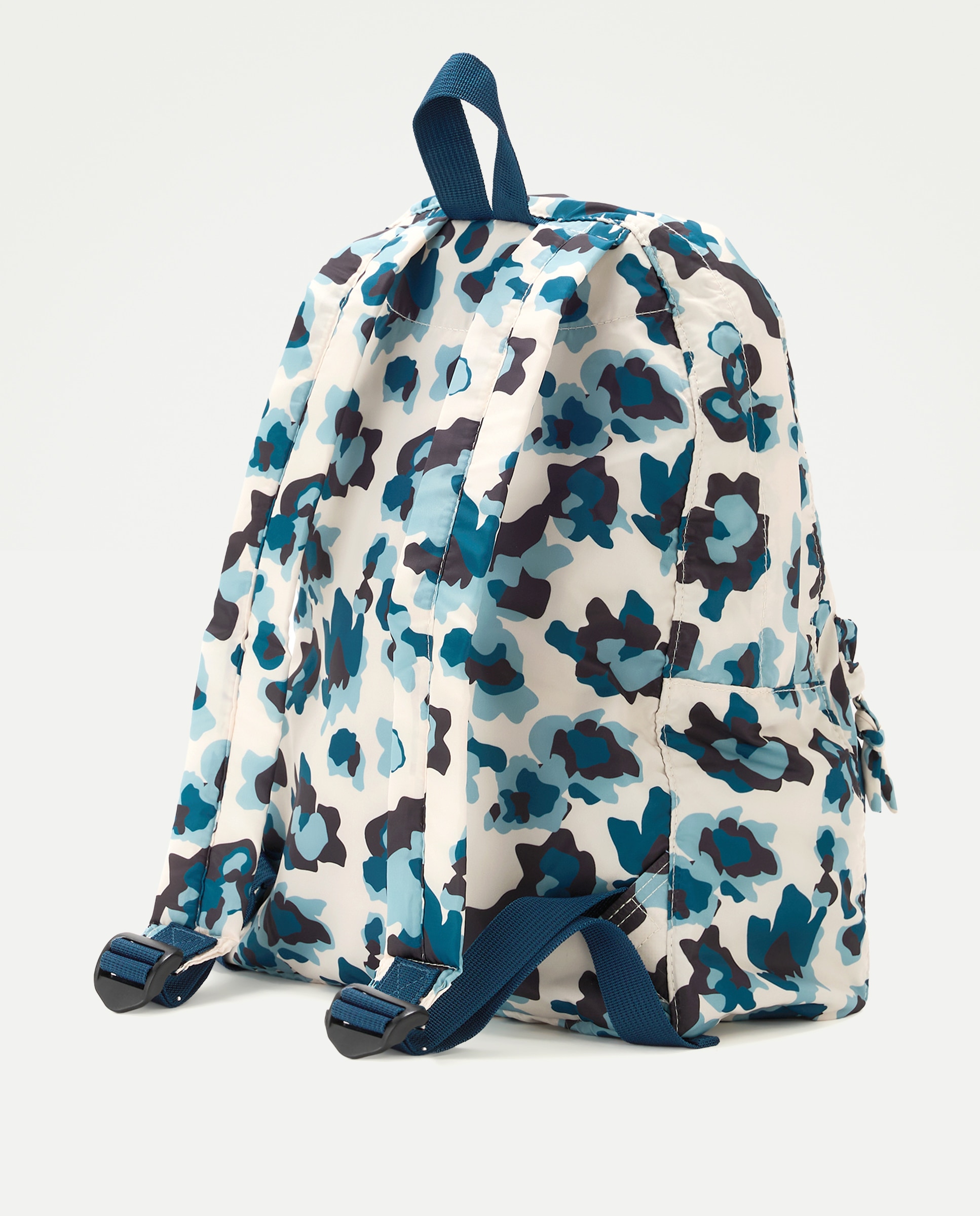 Mochila Dobrável com Estampado 400 Azul-3