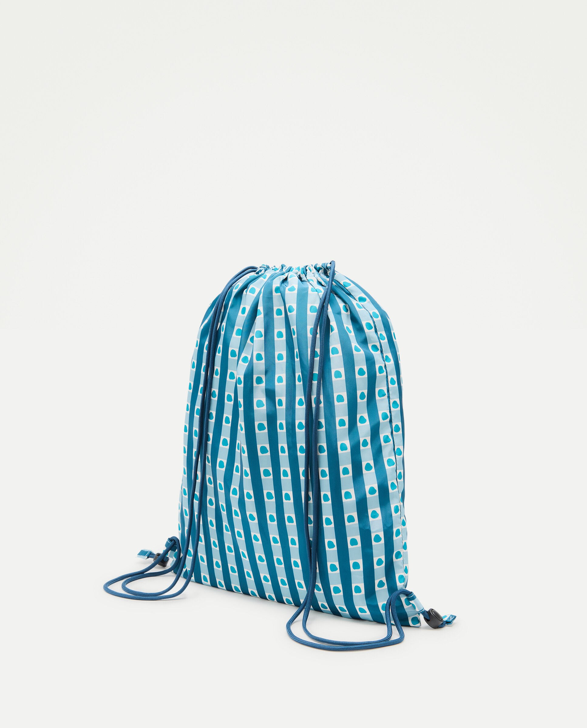 Mochila Dobrável Estampada 400 Azul-2