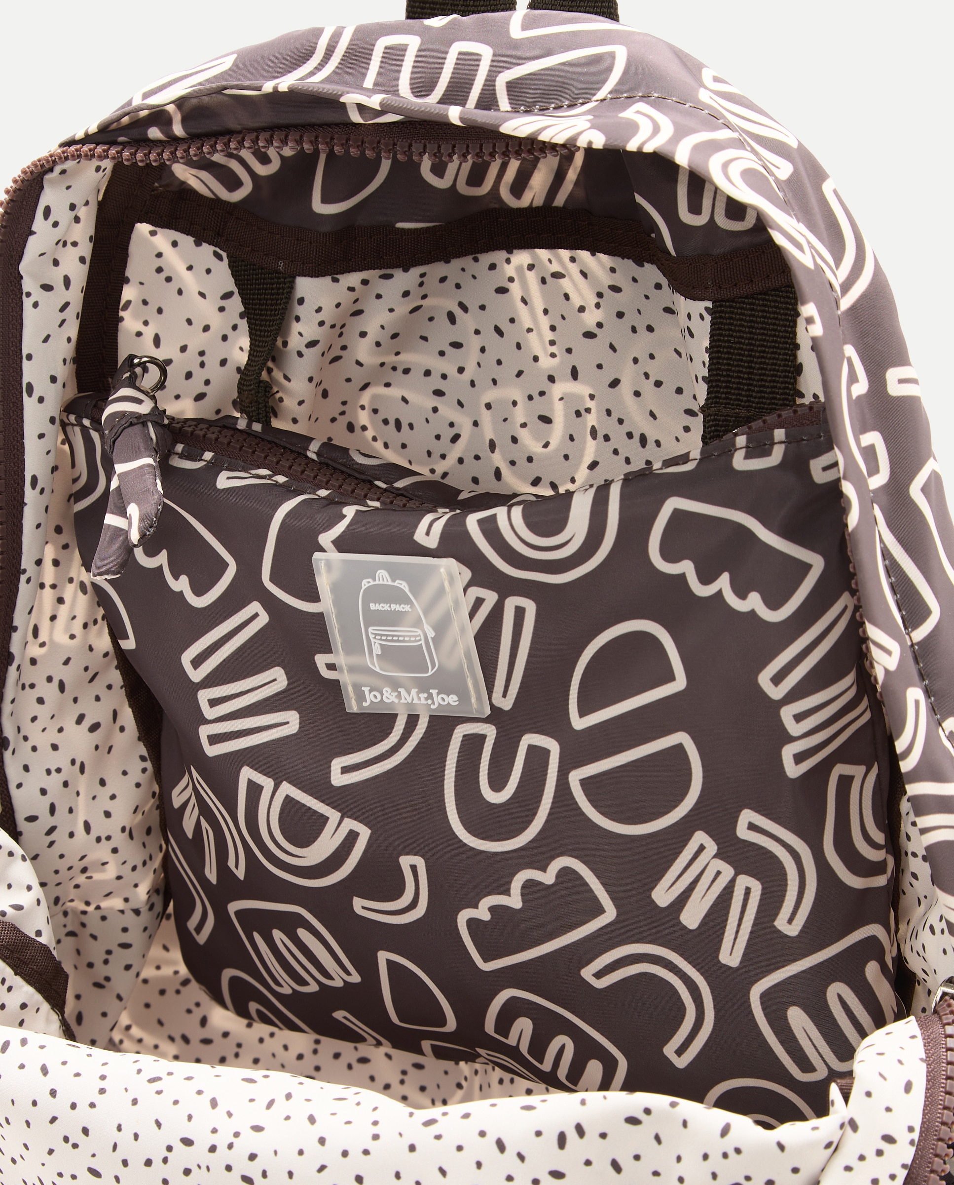 Mochila Dobrável Estampada Chocolate-3