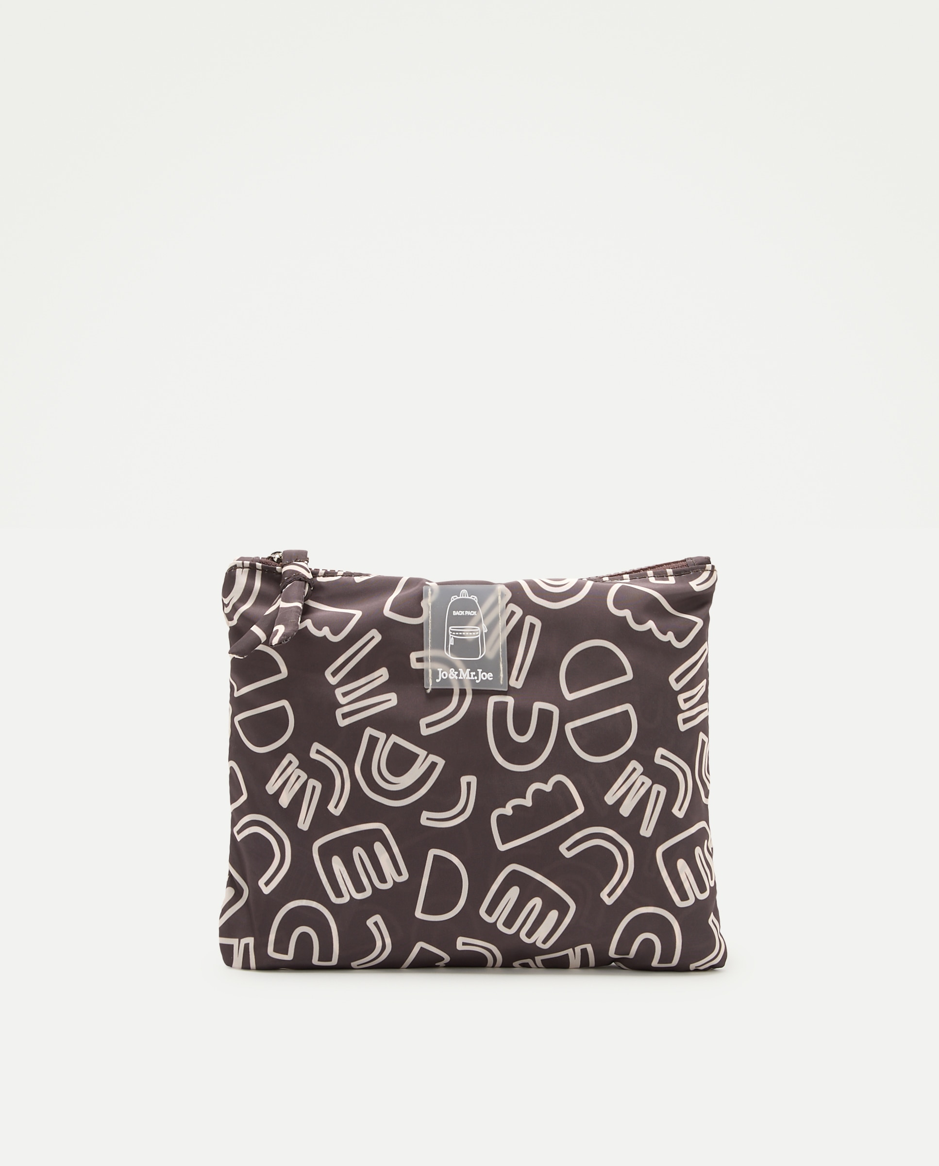 Mochila Dobrável Estampada Chocolate-5