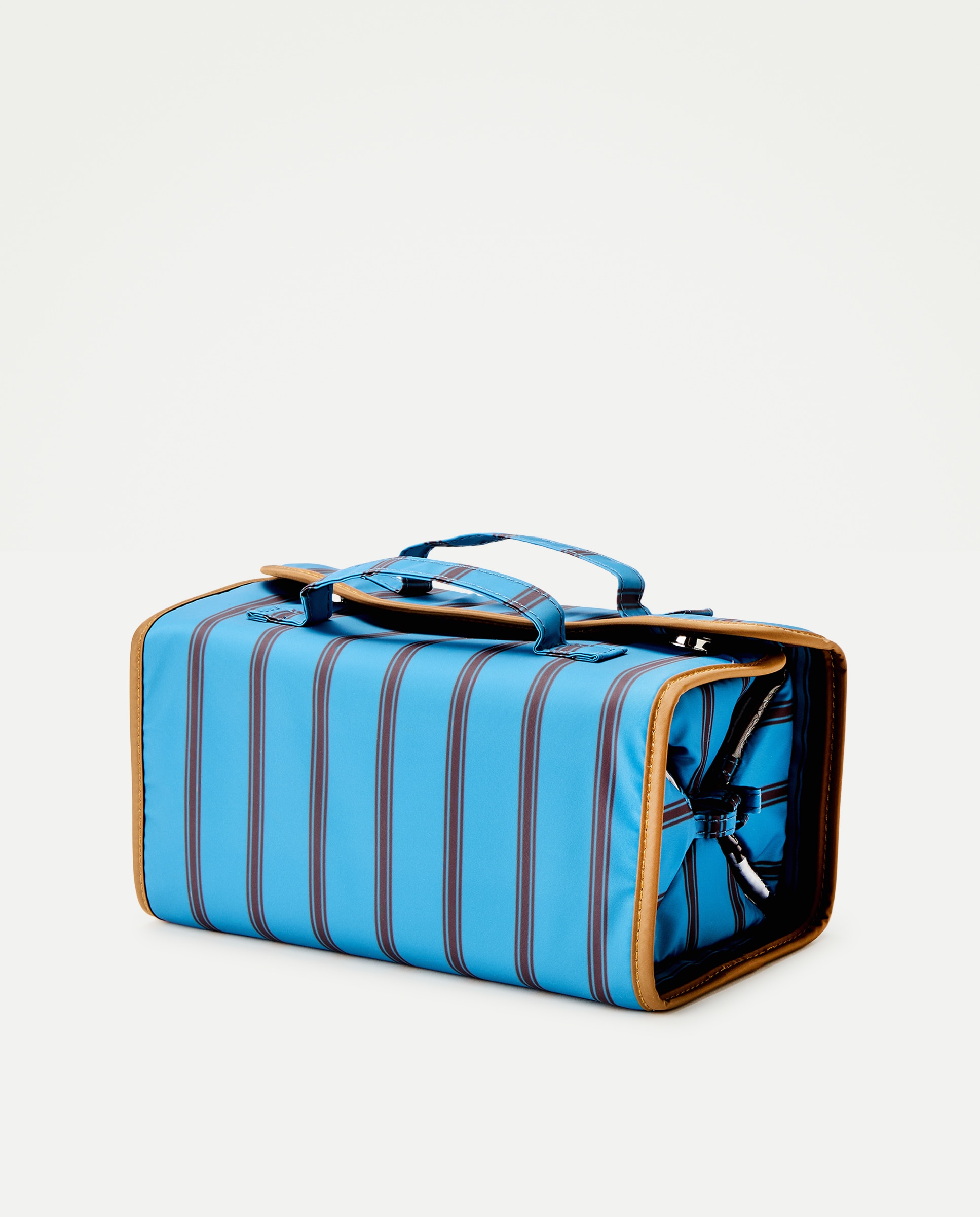 Nécessaire multi-Compartimentos com Estampado às Riscas 400 Azul-2