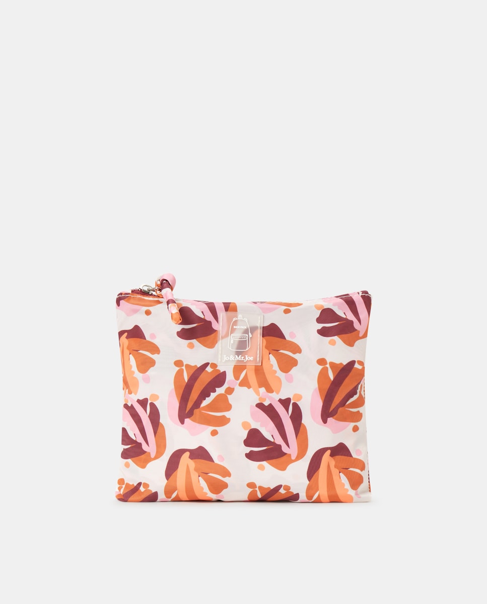 Mochila Dobrável com Estampado Vermelho-3