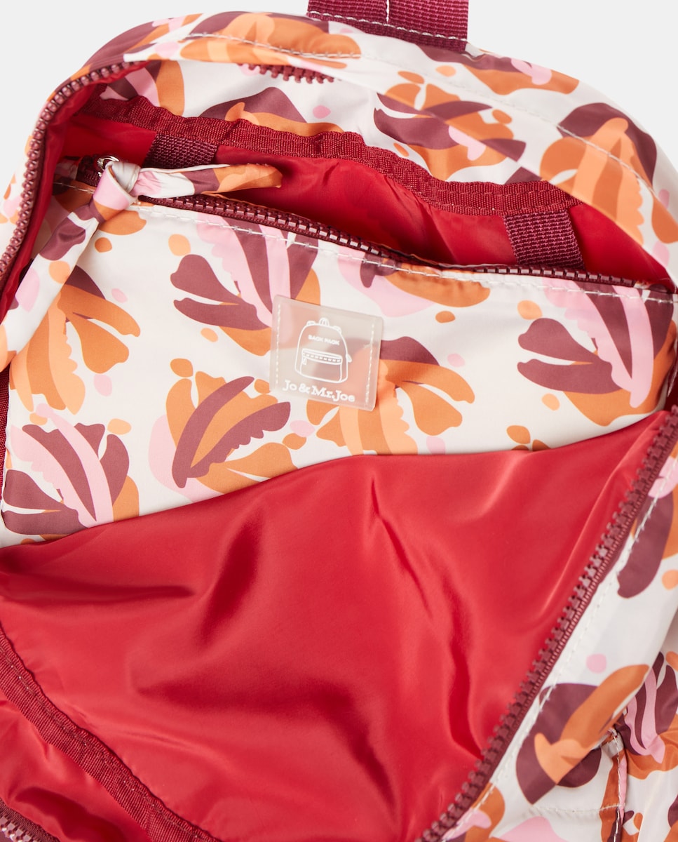 Mochila Dobrável com Estampado Vermelho-4