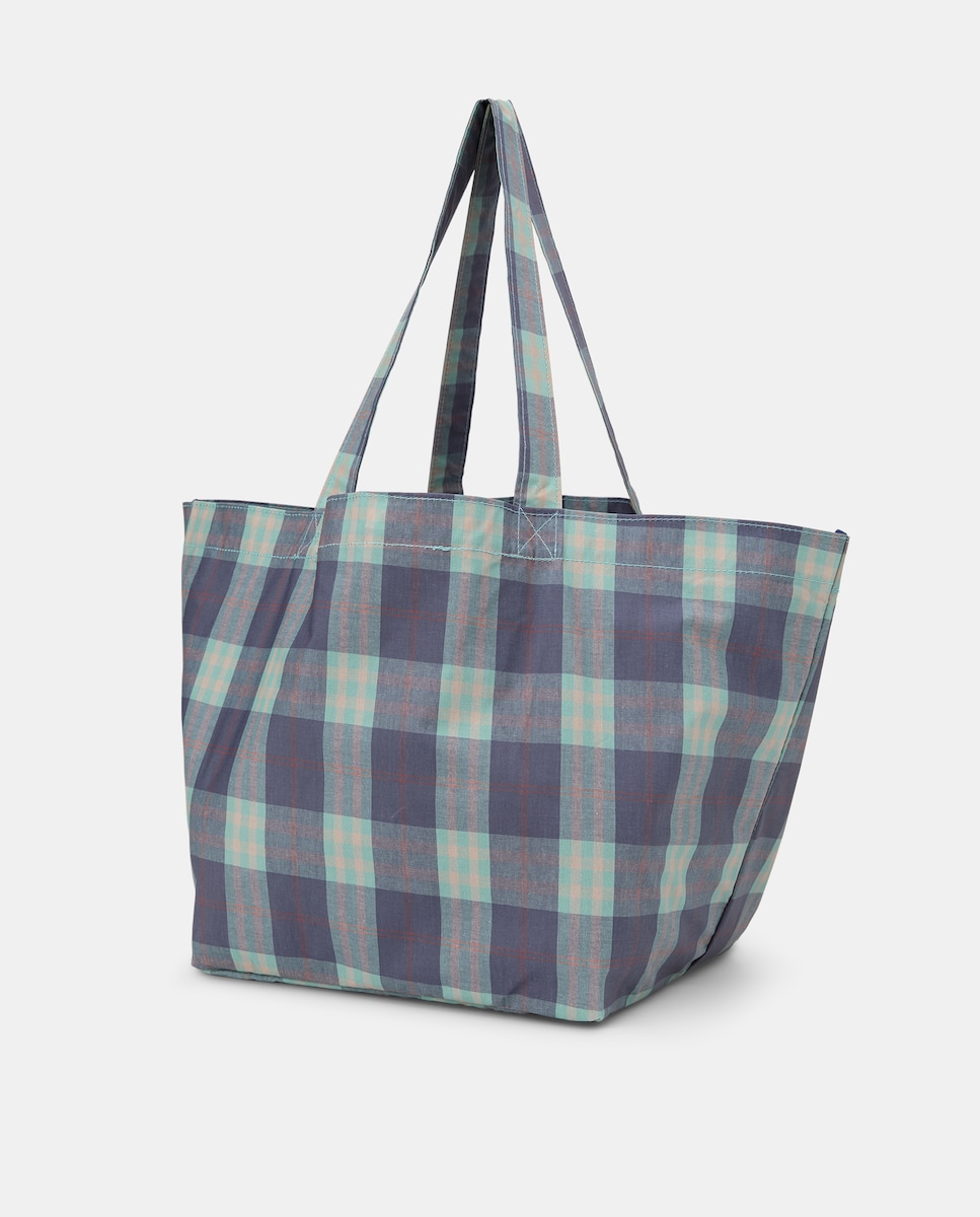 Mala Dobrável Estampada 400 Azul-3