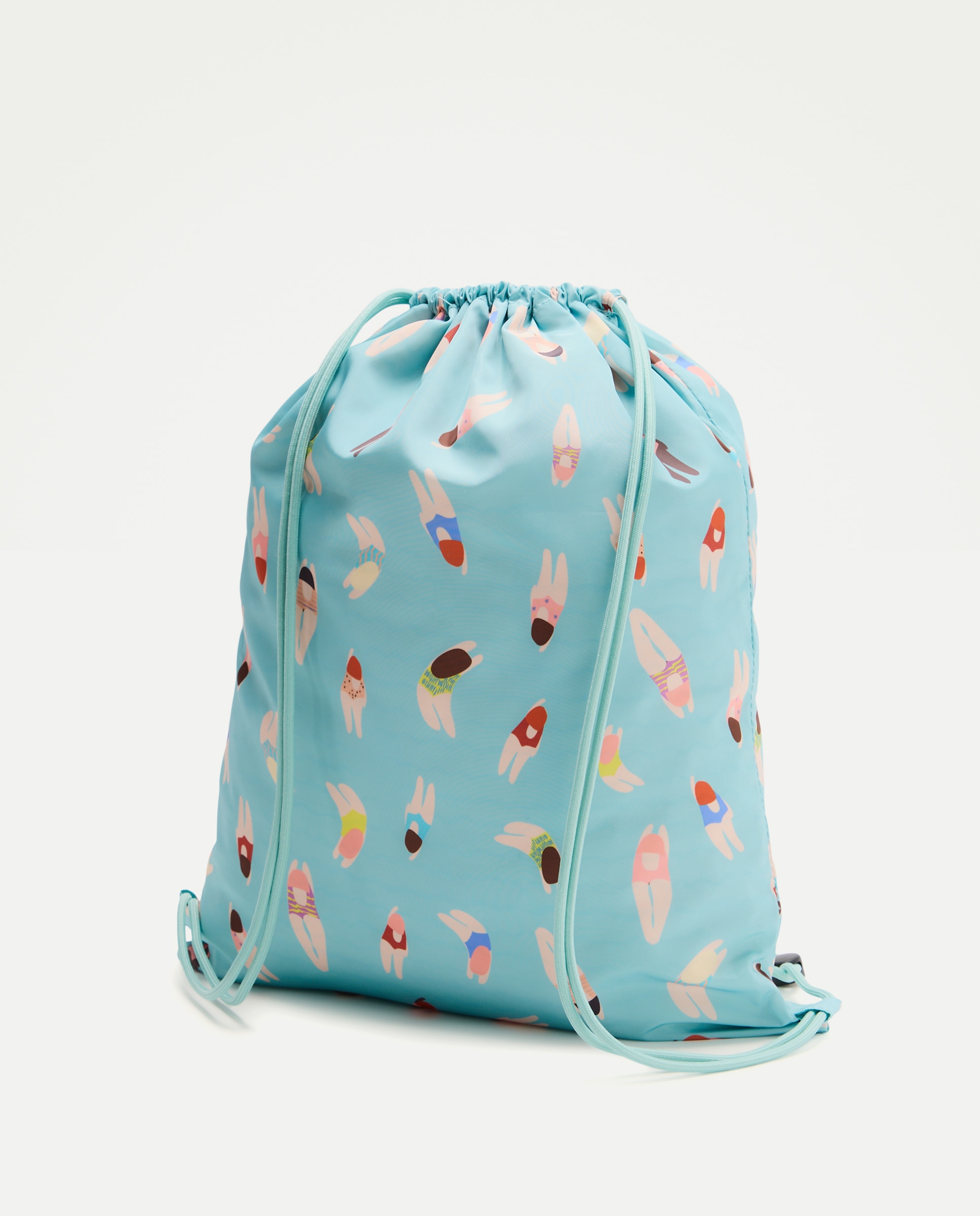 Mochila Dobrável com Nadadoras Estampados 400 Azul-2