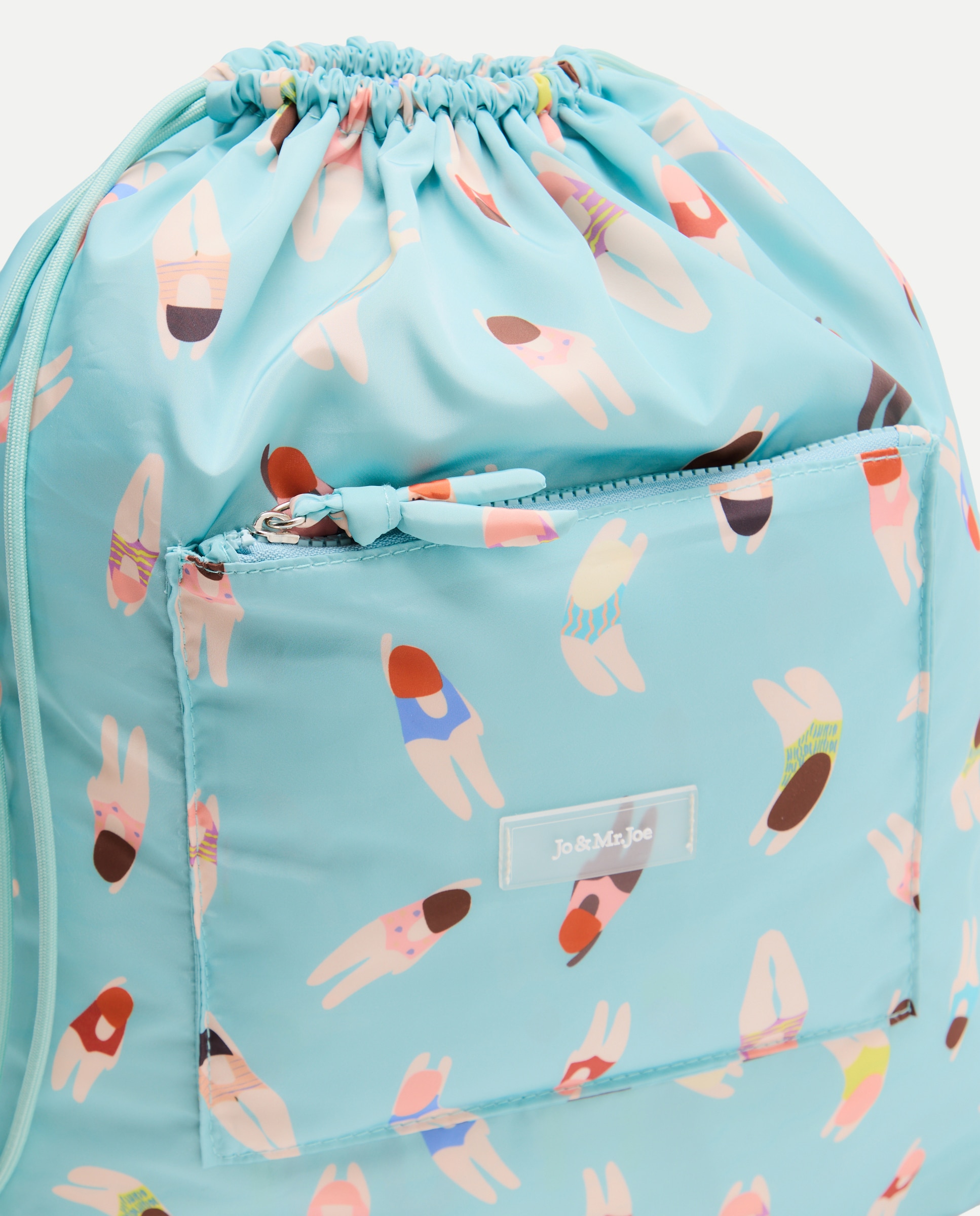 Mochila Dobrável com Nadadoras Estampados 400 Azul-3
