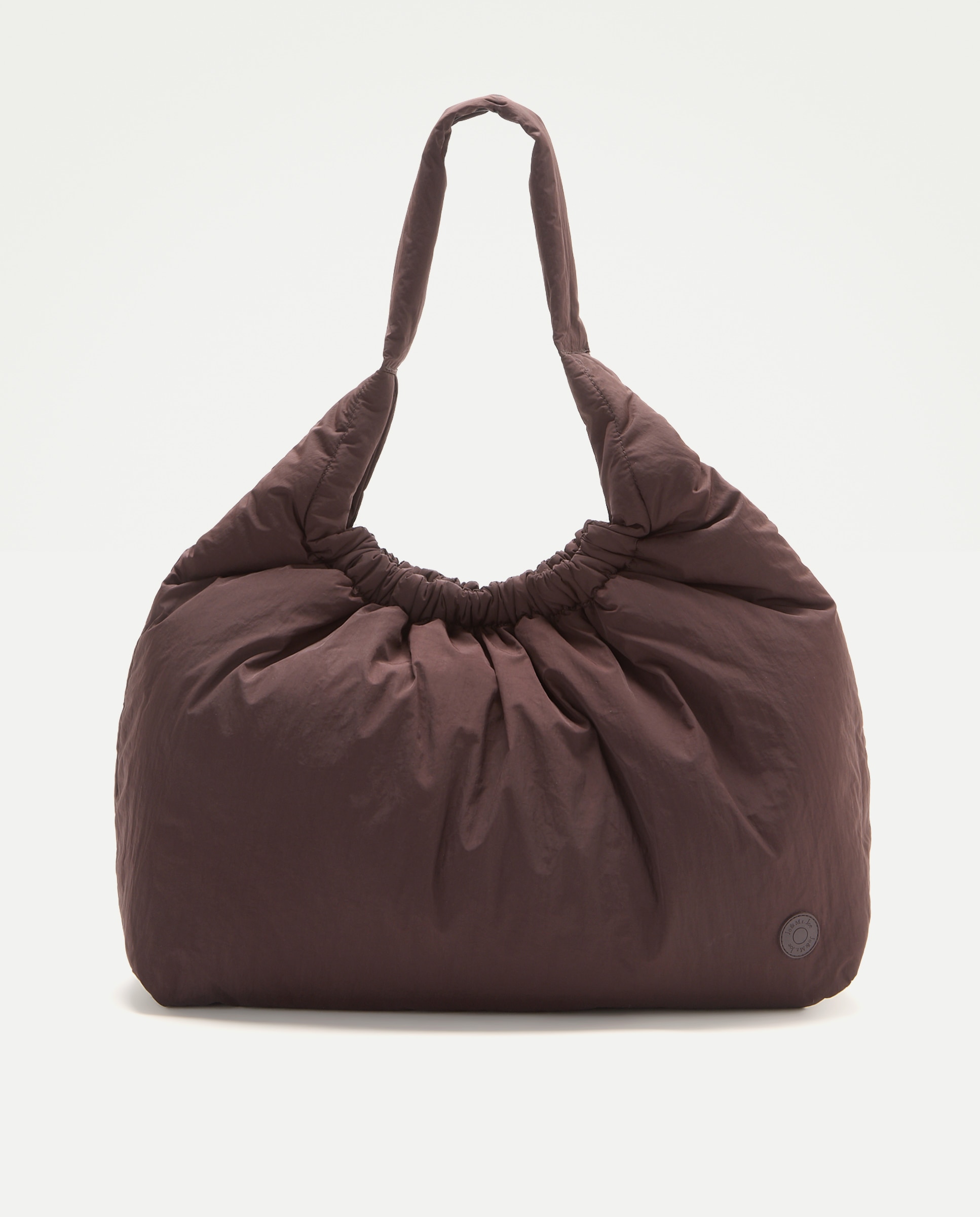 Bolso tipo weekend bag de nylon - Jo & Mr. Joe - Chocolate Chocolate-1