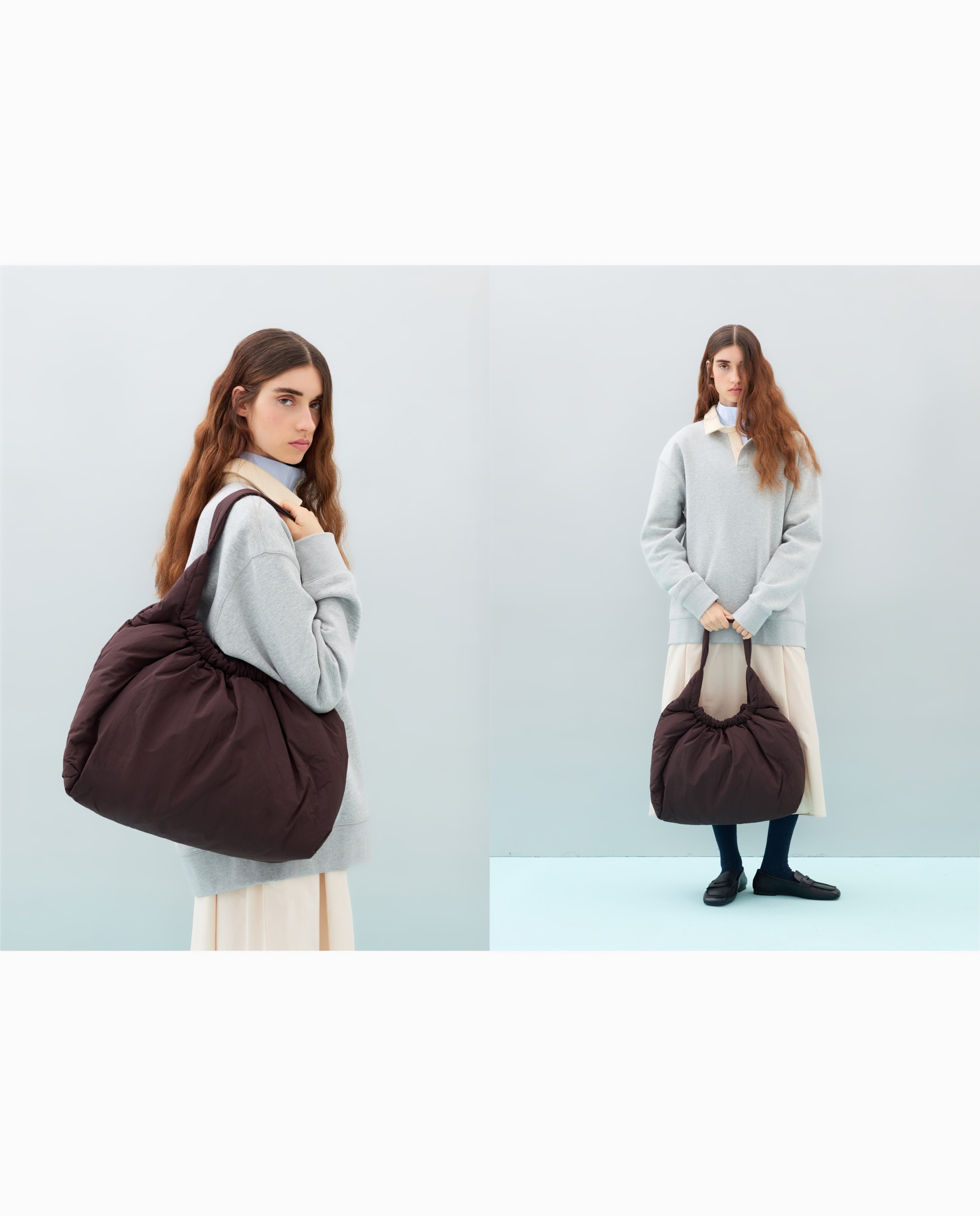 Bolso tipo weekend bag de nylon - Jo & Mr. Joe - Chocolate Chocolate-5