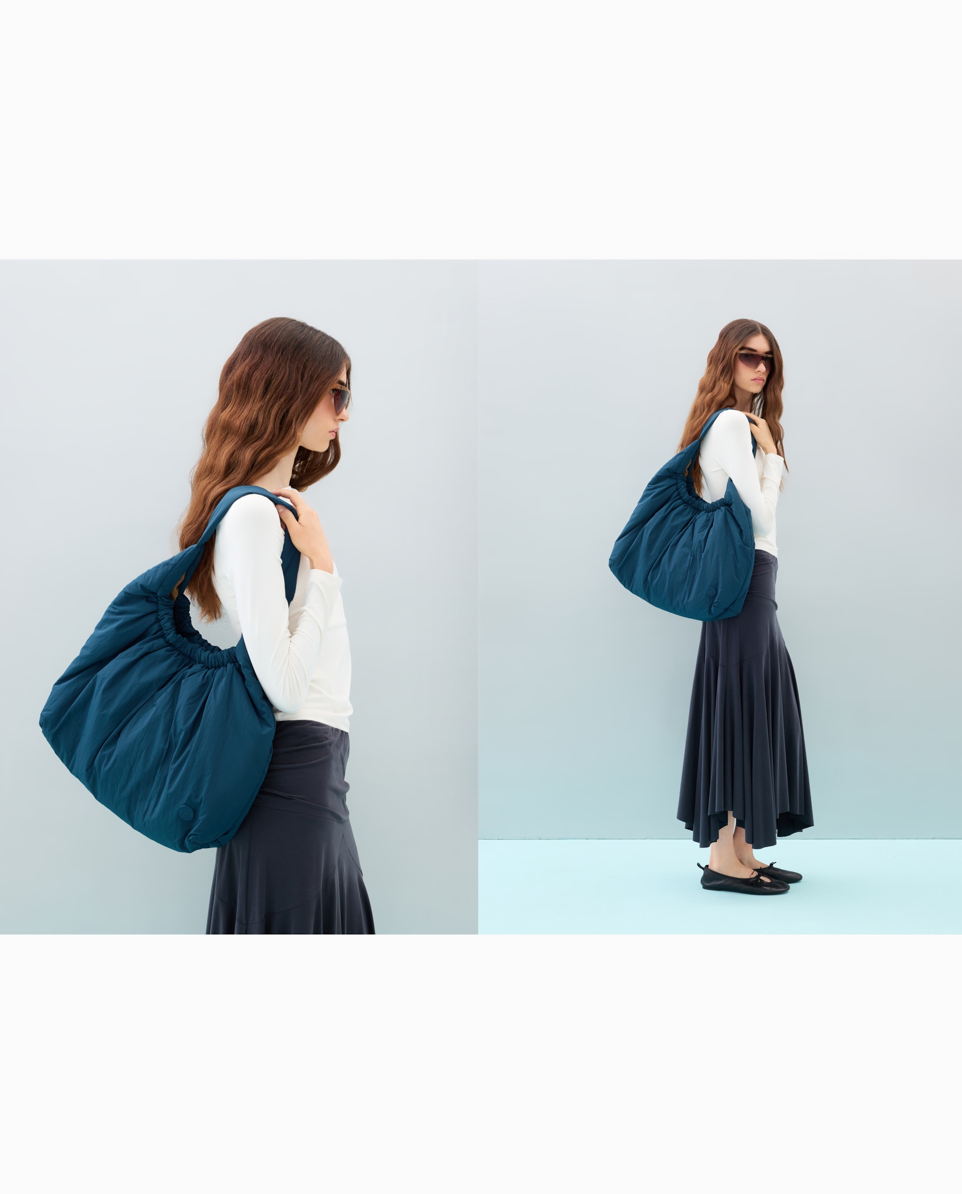 Bolso tipo weekend bag de nylon - Jo & Mr. Joe - 430 Azul oscuro 430 Azul oscuro-5