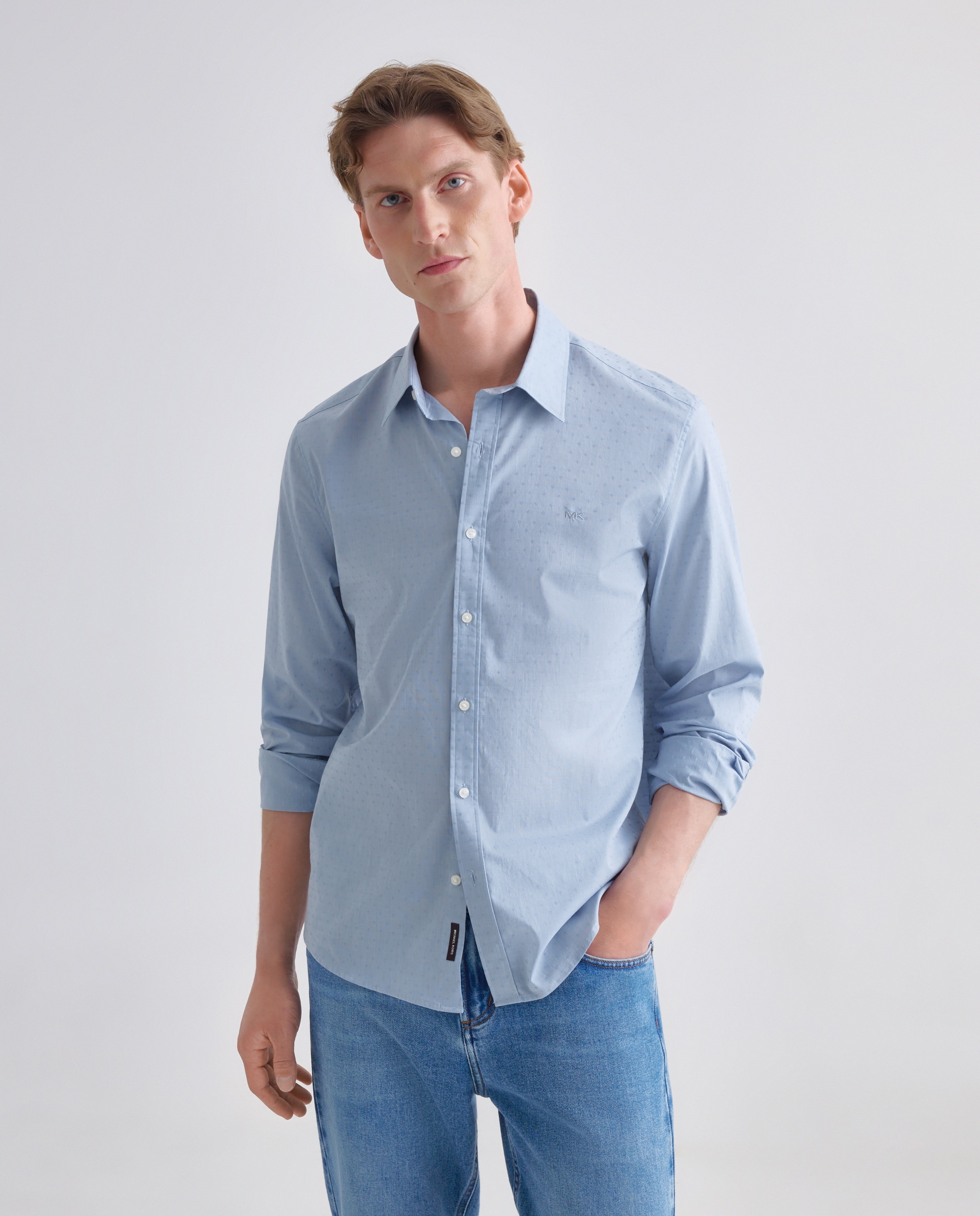 Imagem 0 de Camisa Classic Fit com Detalhe na Estrutura
