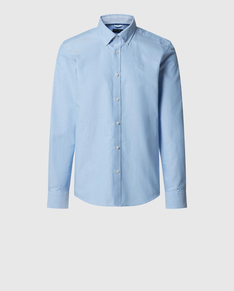 Imagem 0 de Camisa Oxford com Botão no Colarinho