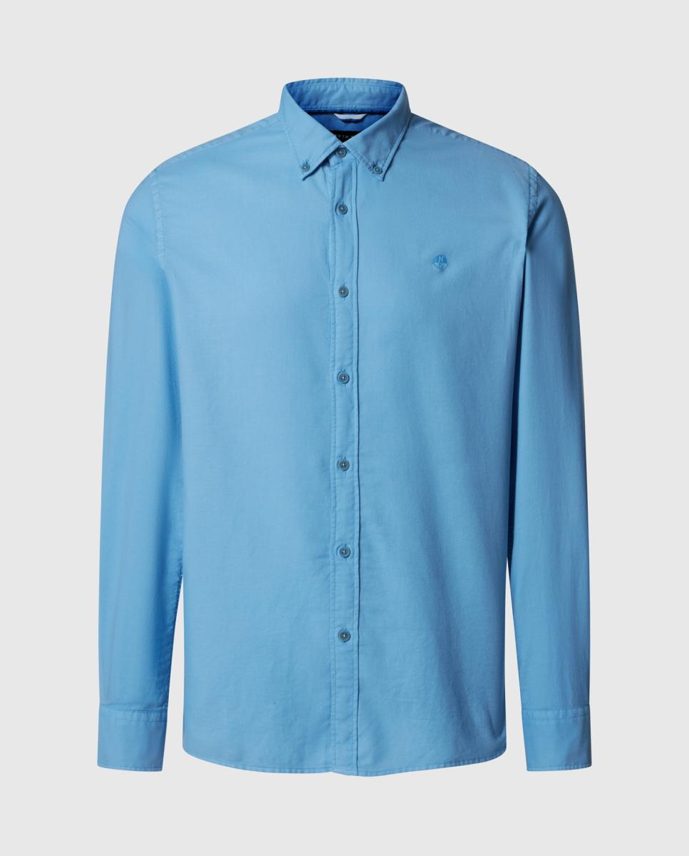 Imagem 0 de Camisa Piqué com Efeito de Lavagem e Botão no Colarinho