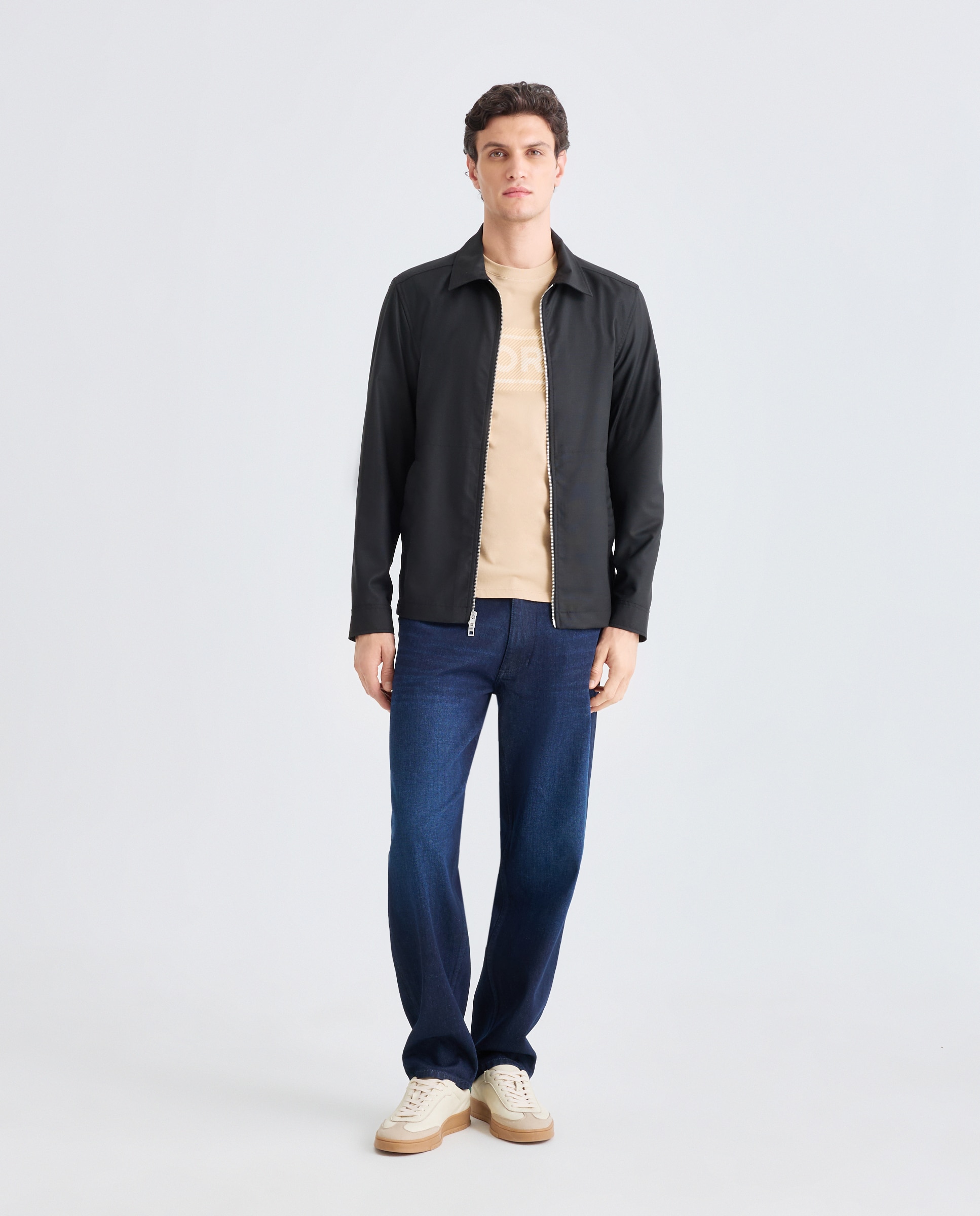 Imagen 2 de Sobrecamisa de hombre con cremallera en calidad técnica - Michael Kors - Negro Negro