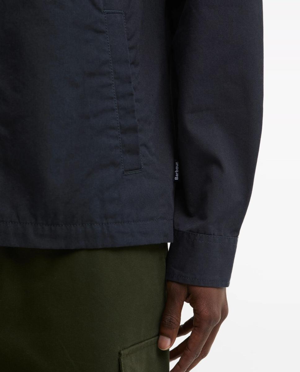 Camisa de hombre lisa con corchetes - Barbour - Verde oscuro Verde oscuro-4