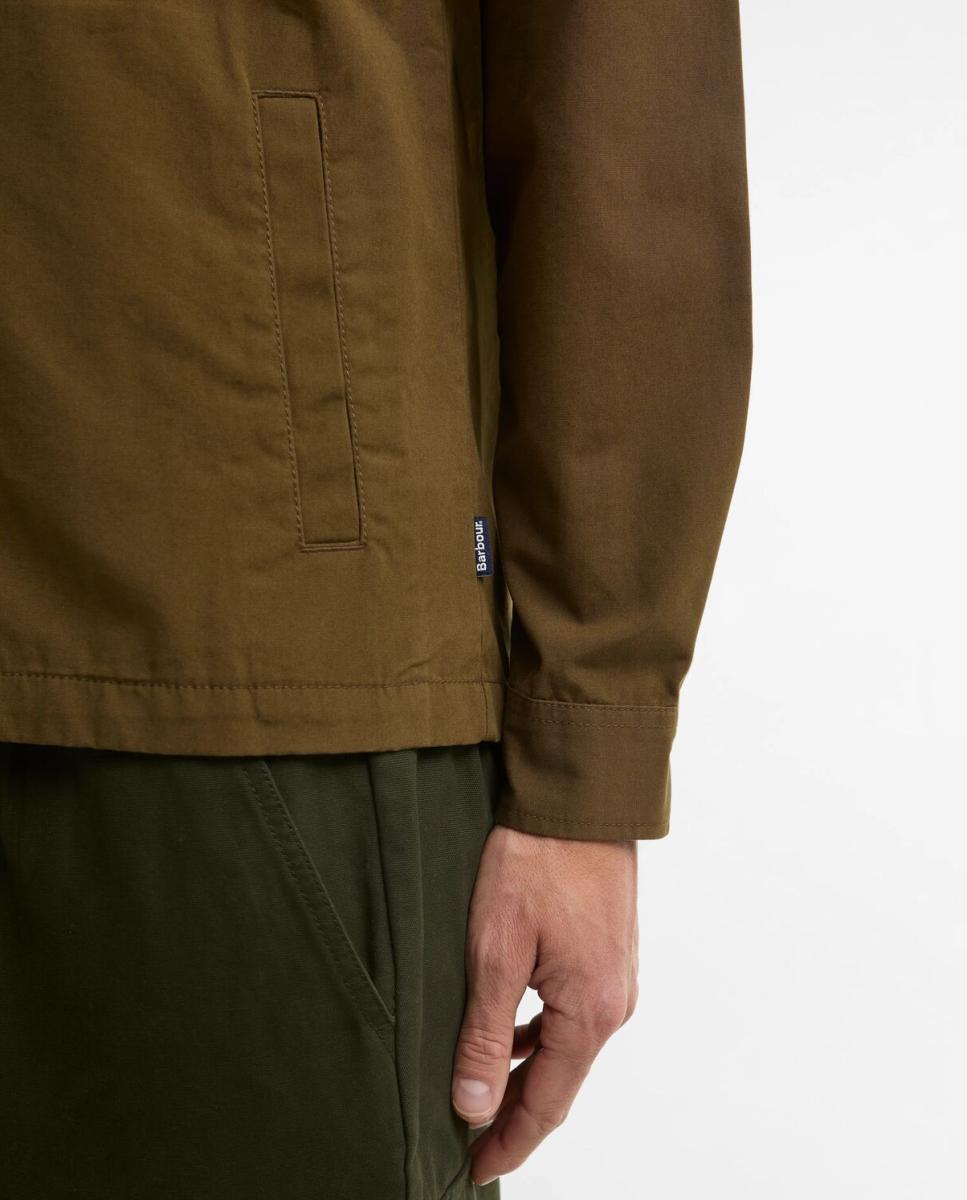 Camisa de hombre lisa con corchetes - Barbour - Marrón claro Marrón claro-4