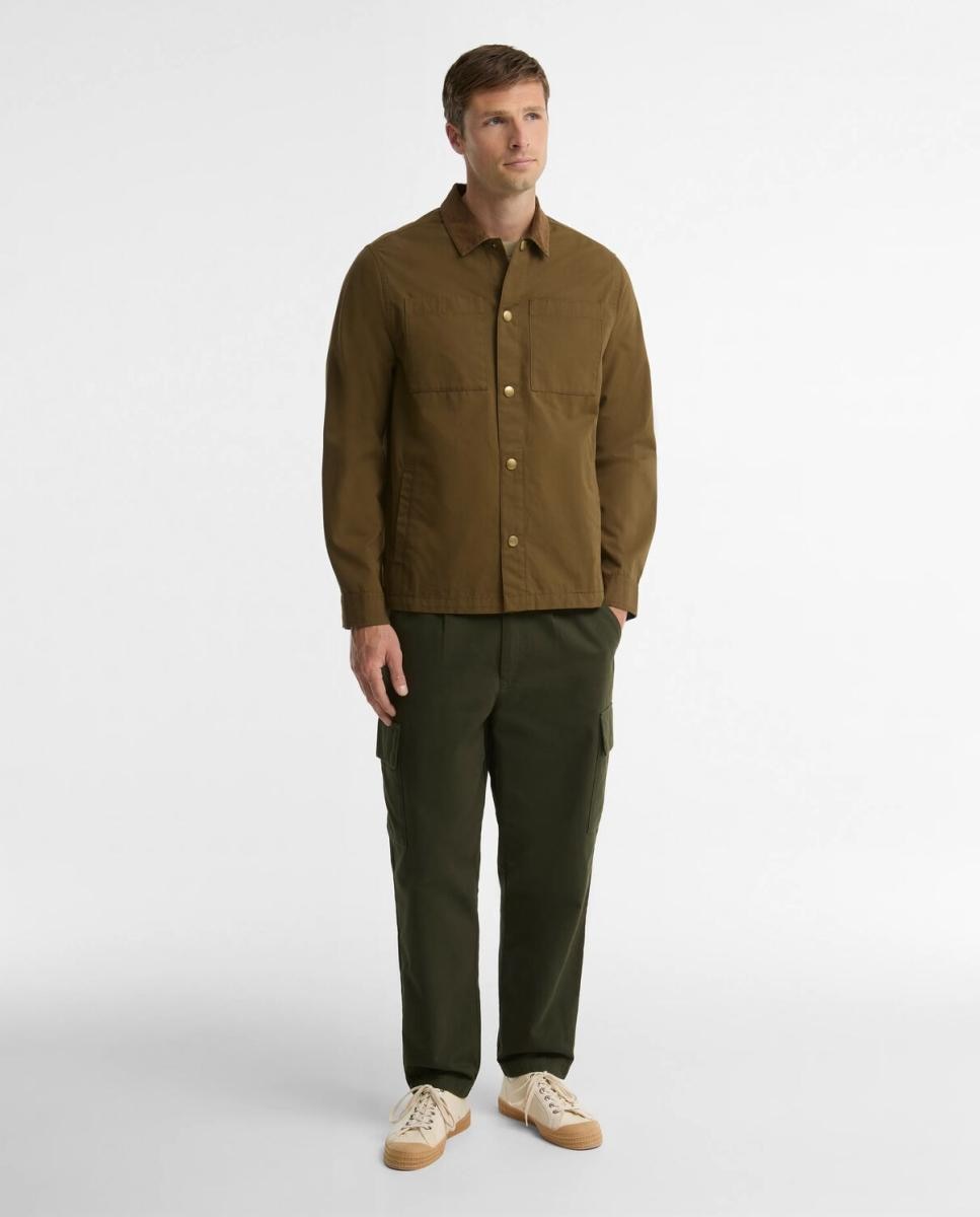 Camisa de hombre lisa con corchetes - Barbour - Marrón claro Marrón claro-7