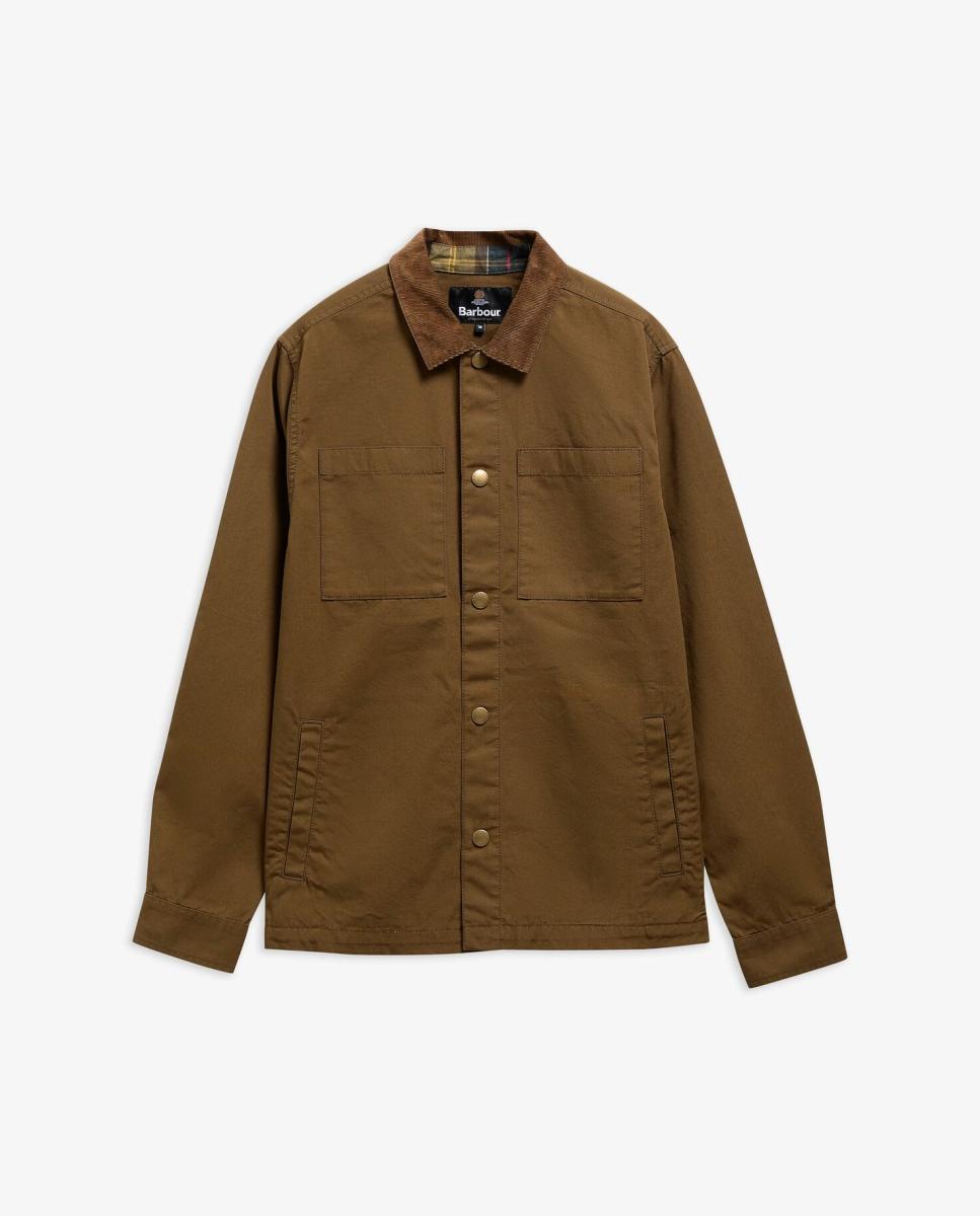 Camisa de hombre lisa con corchetes - Barbour - Marrón claro Marrón claro-6
