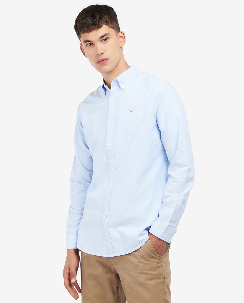 Imagen 0 de Camisa de hombre de manga larga lisa Azul claro