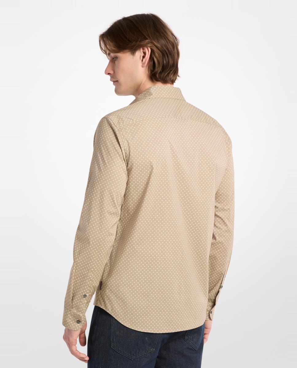 Camisa de Manga Comprida com Micro Desenho Verde-claro-2