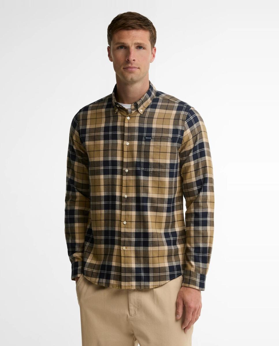 Imagen 1 de Camisa de hombre estampado tartan Azul marino
