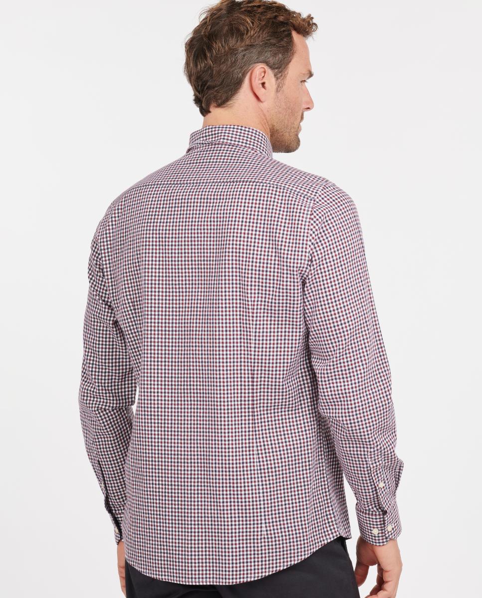 Imagen 2 de Camisa de hombre regular de cuadros roja - Barbour - Burdeos Burdeos
