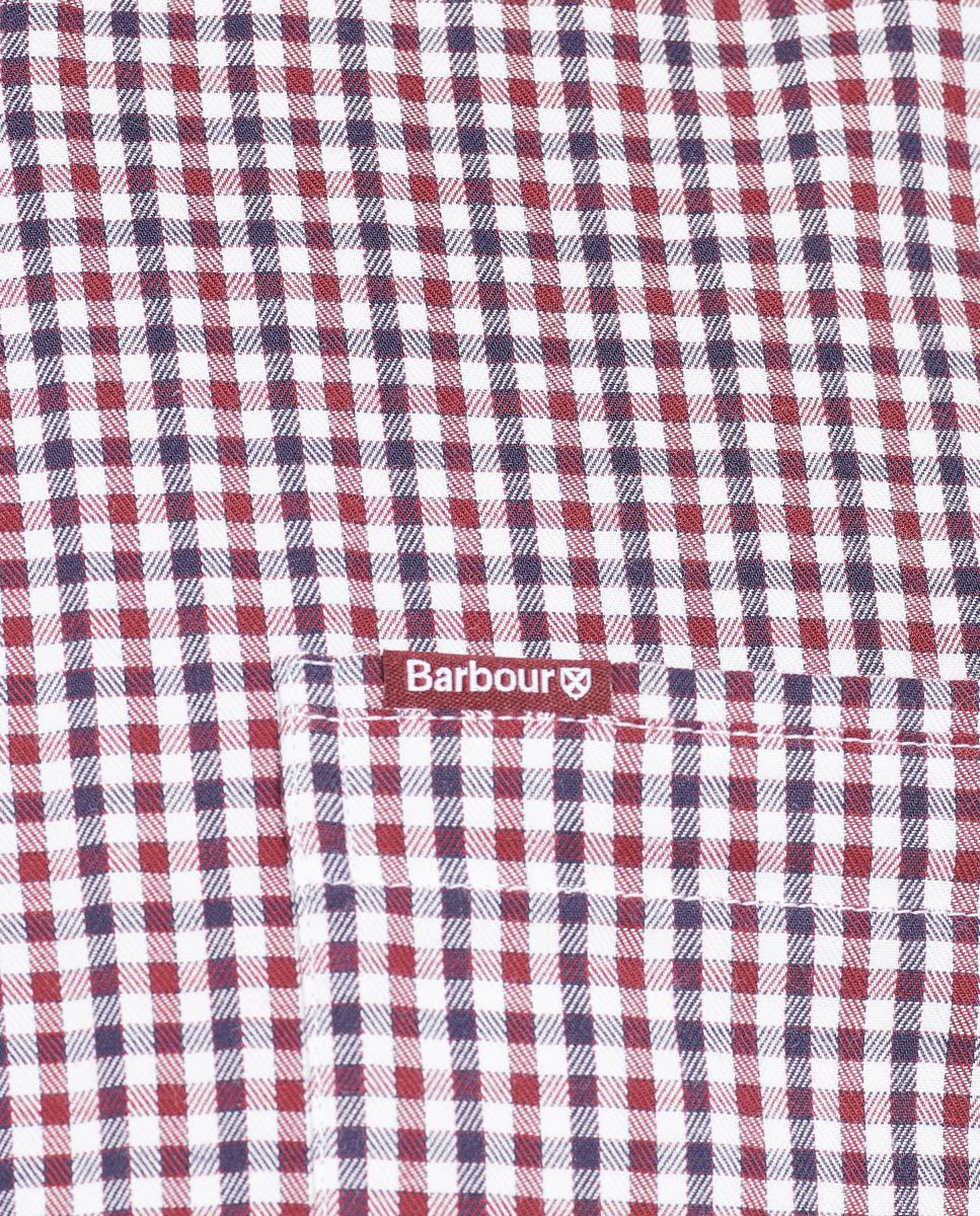 Imagen 4 de Camisa de hombre regular de cuadros roja - Barbour - Burdeos Burdeos