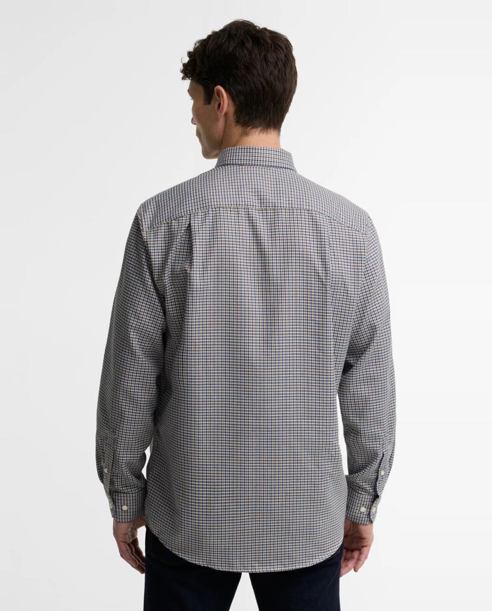 Imagen 2 de Camisa de hombre estampada cuadro pequeño - Barbour - Azul claro Azul claro