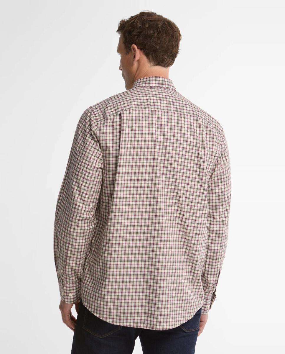 Imagen 2 de Camisa de hombre estampada cuadro pequeño - Barbour - Verde claro Verde claro