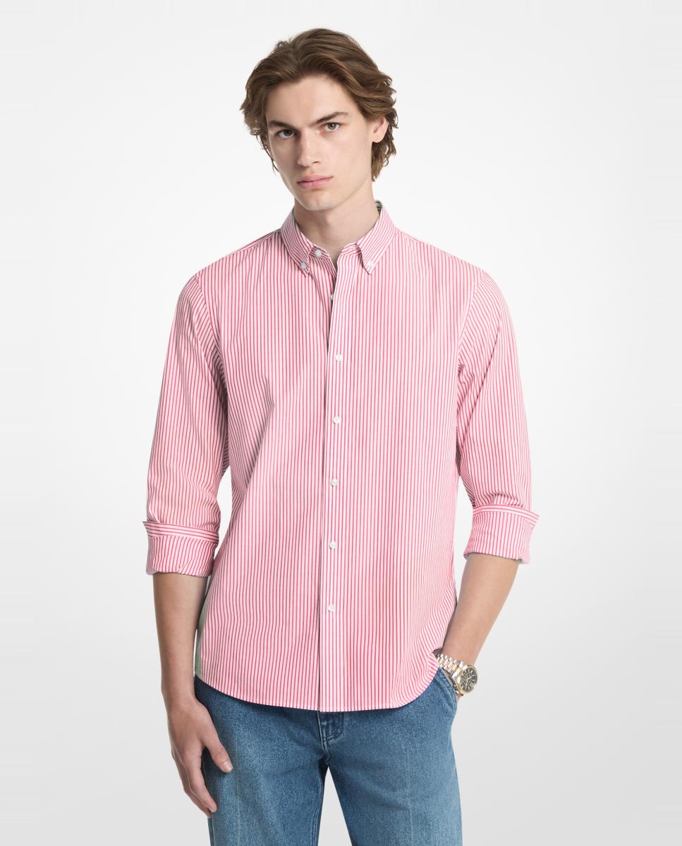 Imagem 0 de Camisa de Manga Comprida às Riscas