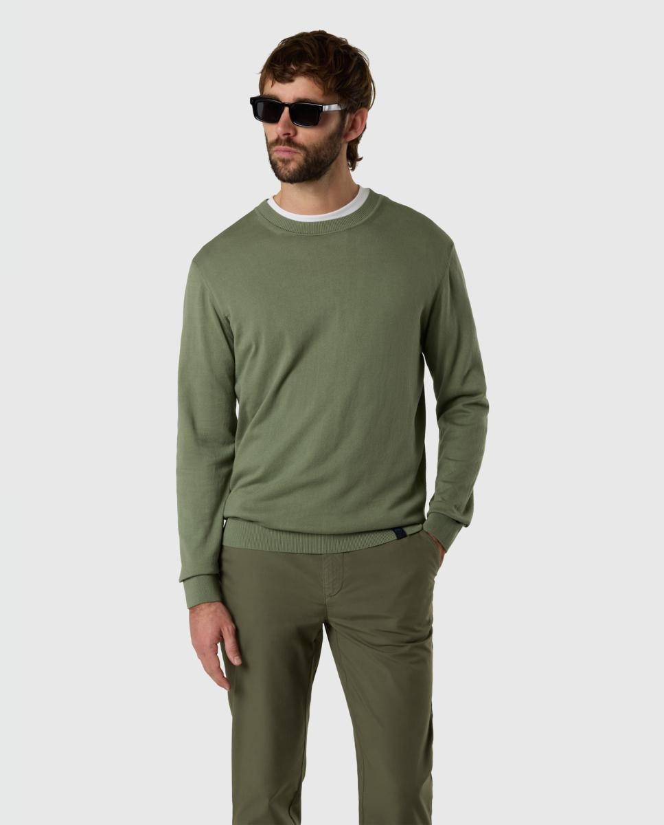 Imagem 0 de Camisola de Malha de Algodão Orgânico com Gola Redonda