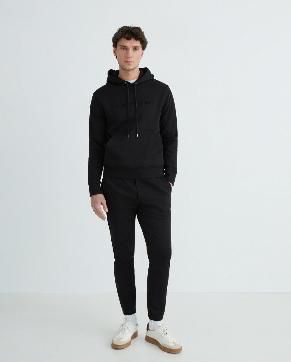 Sudadera de hombre con capucha logo en el pecho al tono · Michael