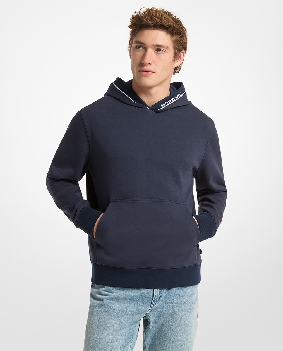 Imagem 0 de Sweatshirt com Vivos em Contraste e Detalhe da Marca na Lateral do Capuz
