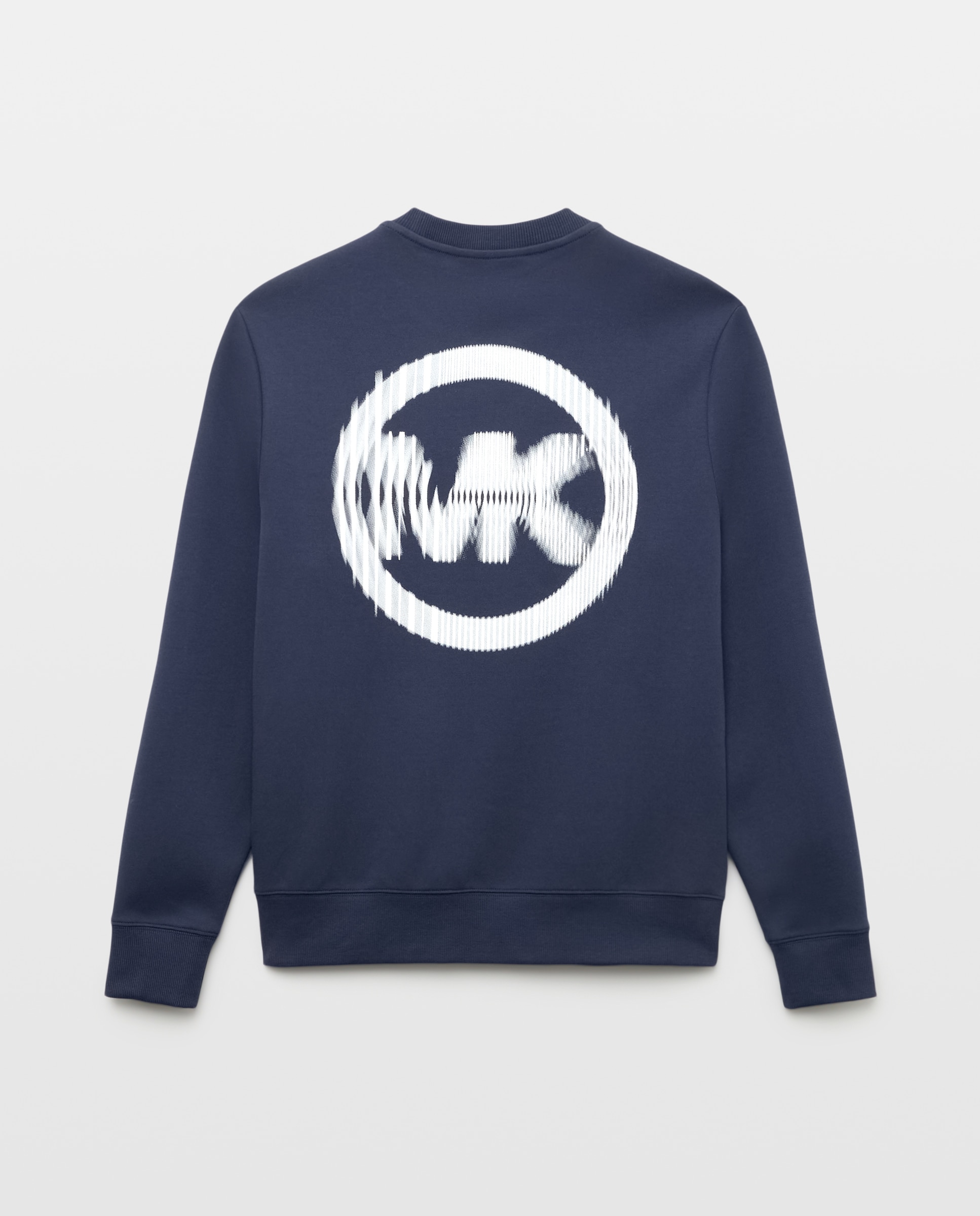Sweatshirt com Logótipo à Frente e Estampado Atrás Azul-marinho-5