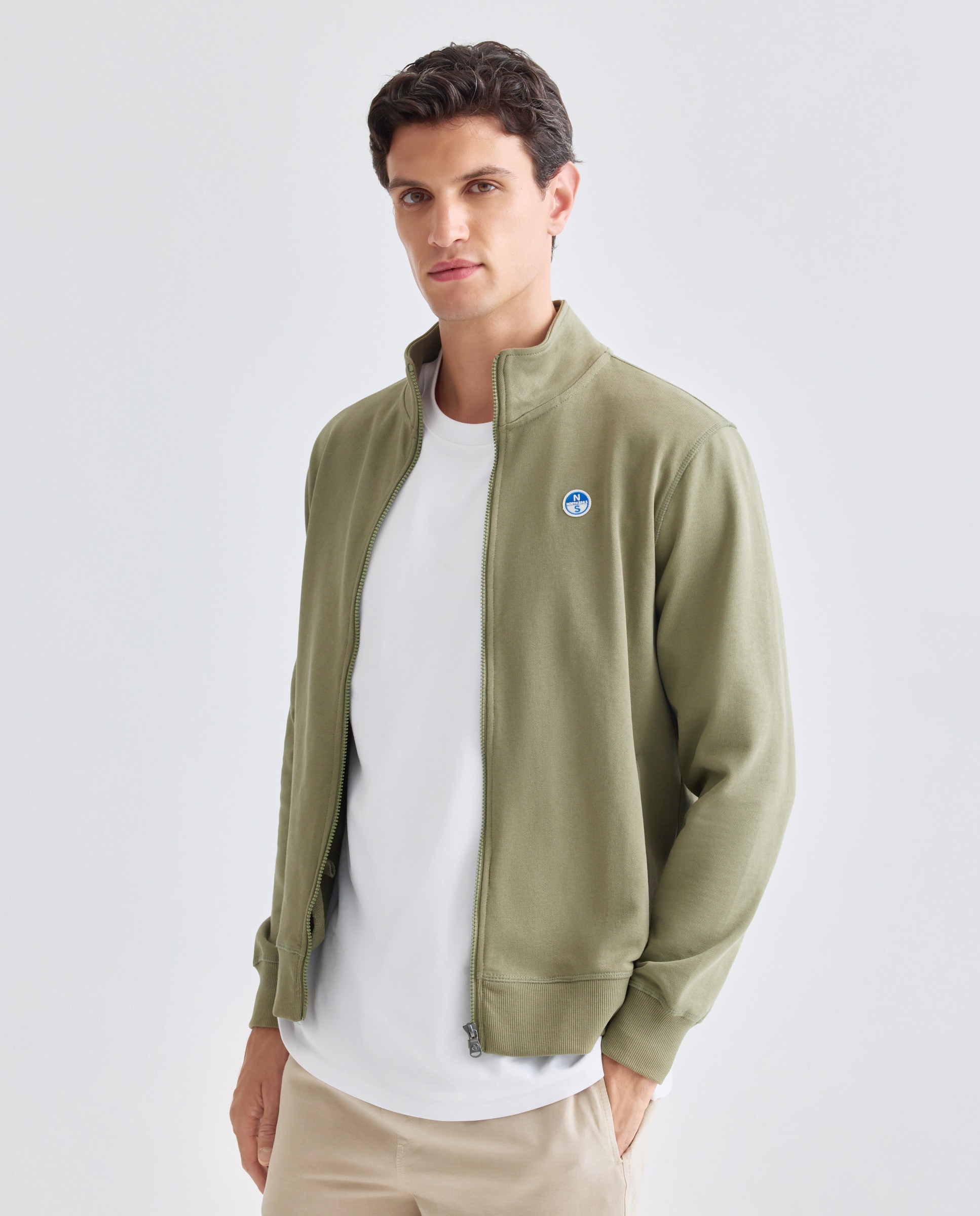 Imagem 0 de Sweatshirt com Fecho de Correr e em Algodão Orgânico