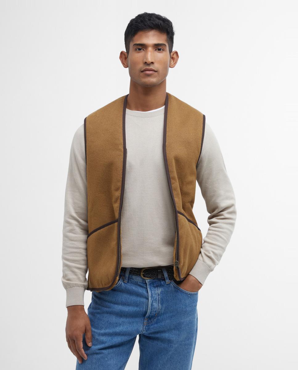 Imagen 1 de Chaleco de hombre con cremallera en - Barbour - Marrón Marrón