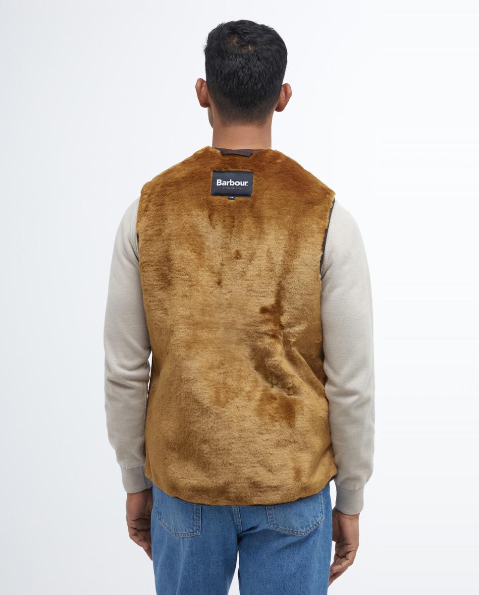 Imagen 2 de Chaleco de hombre con cremallera en - Barbour - Marrón Marrón
