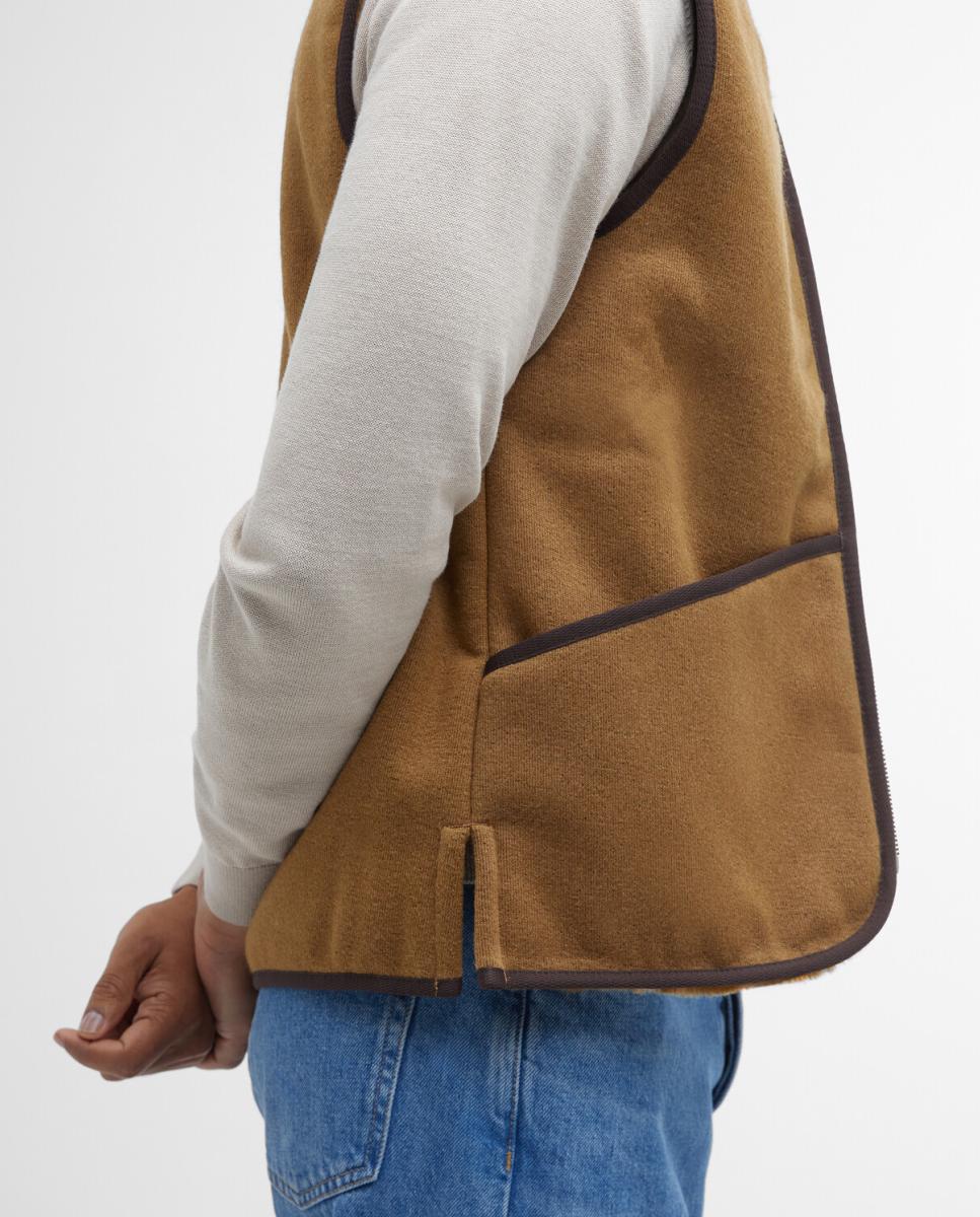 Imagen 4 de Chaleco de hombre con cremallera en - Barbour - Marrón Marrón