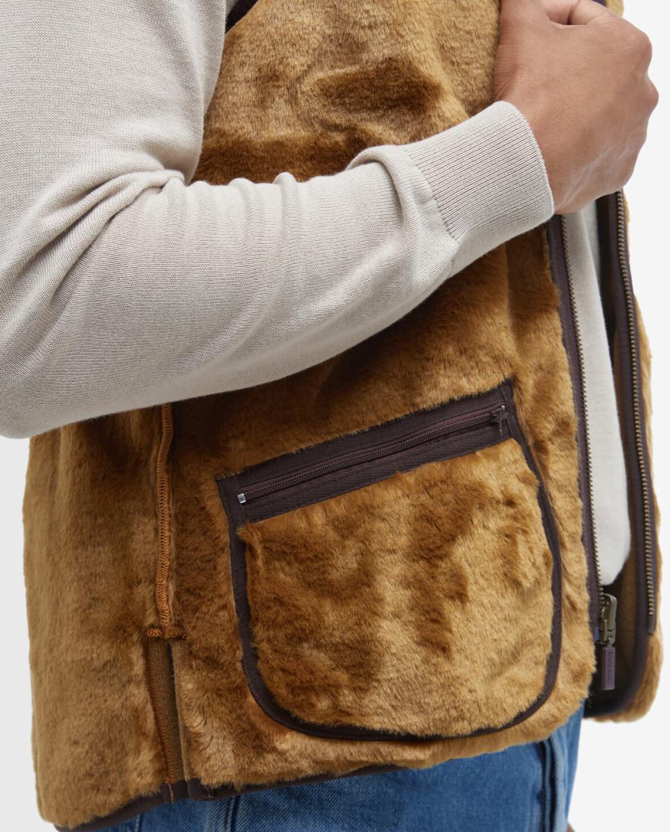 Imagen 5 de Chaleco de hombre con cremallera en - Barbour - Marrón Marrón